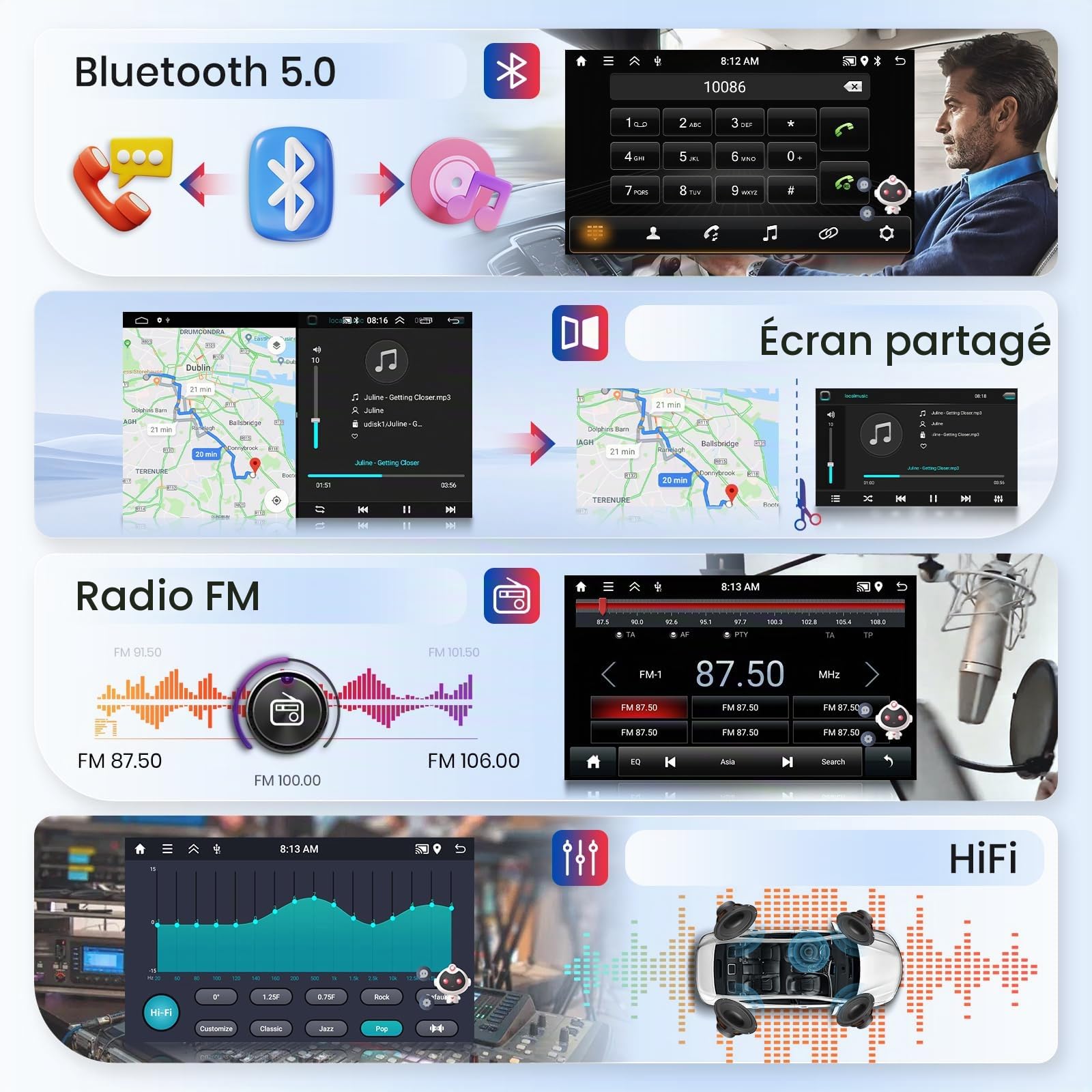 vechtel-autoradio-mercedes-w204-9-pouces-dab-android-15-2-64g image 5