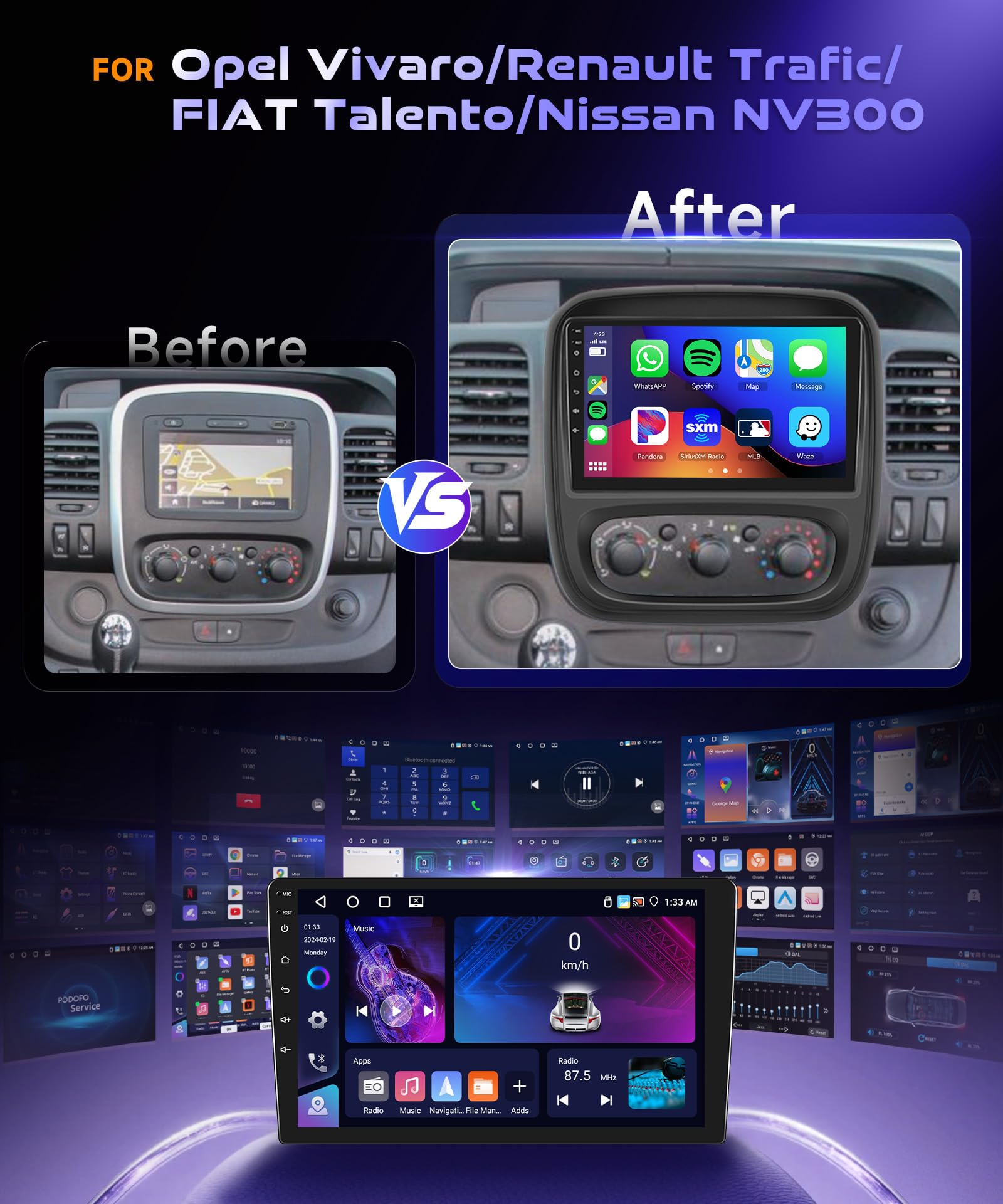 vechtel-autoradio-trafic-vivaro-b-9-pouces-android-13-dsp image 2