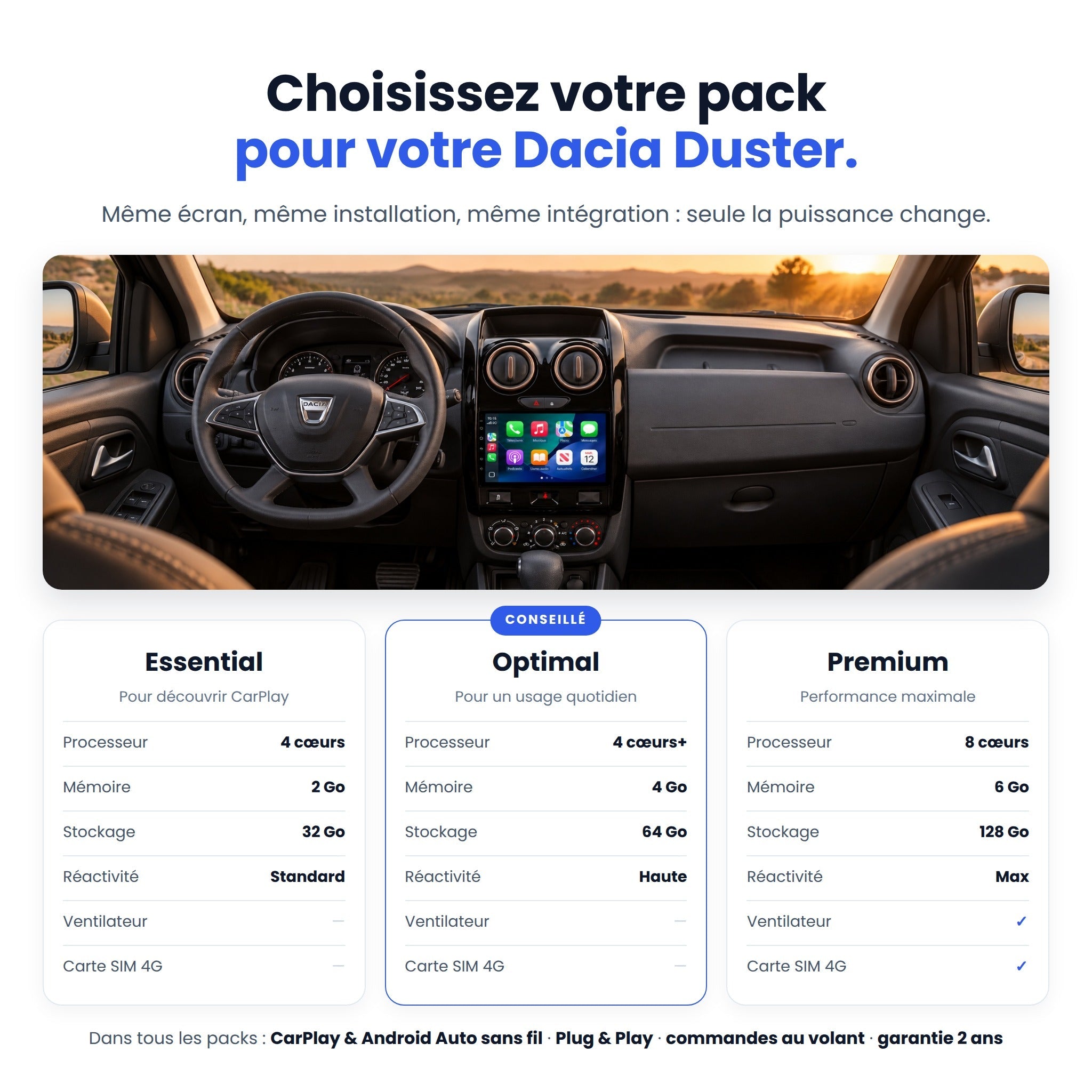 my-carpplay-dacia-duster-autoradio-carplay-pack-optimal-sans-fil image 6