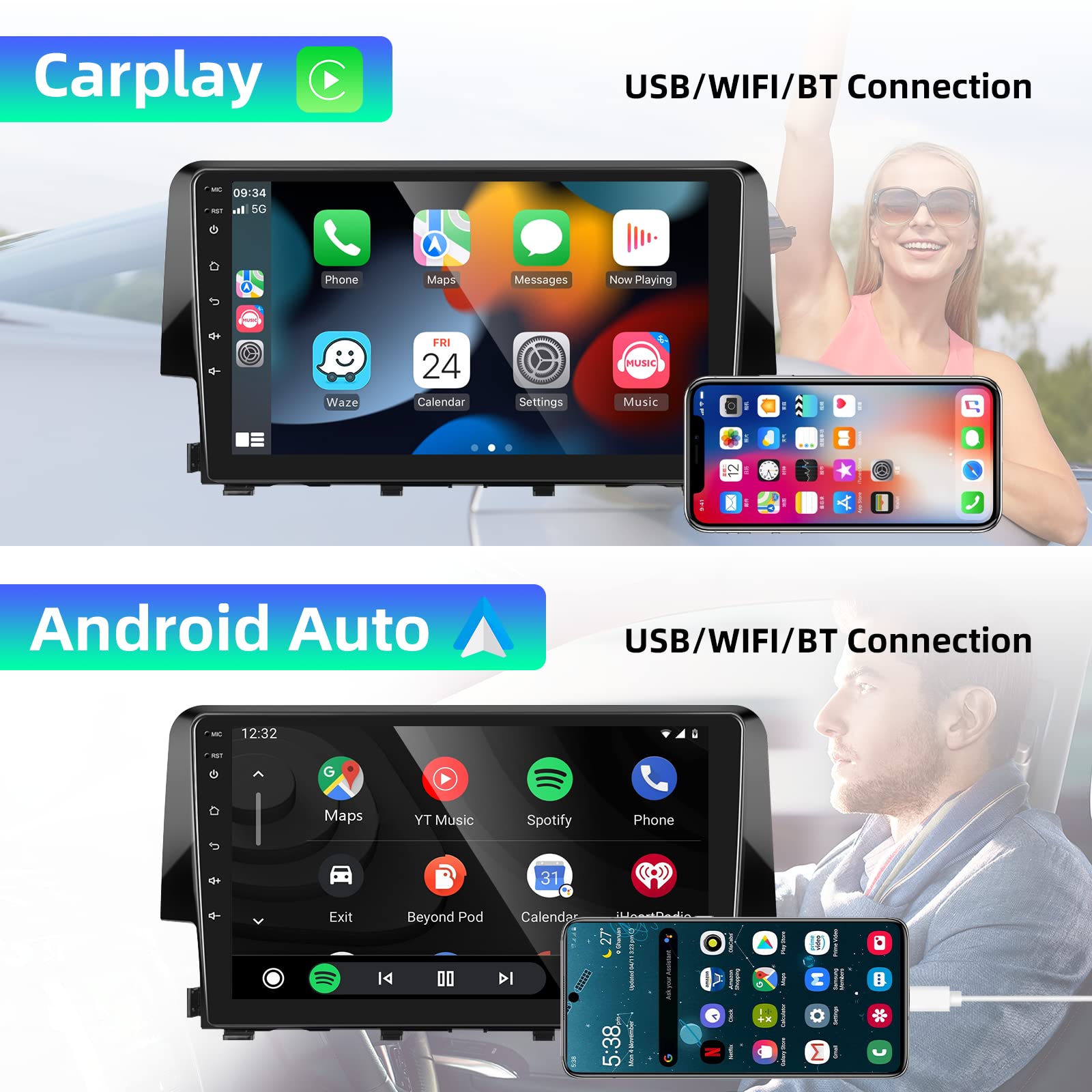 podofo-android-autoradio-gps-civic-2016-9-2-32g-carplay image 2