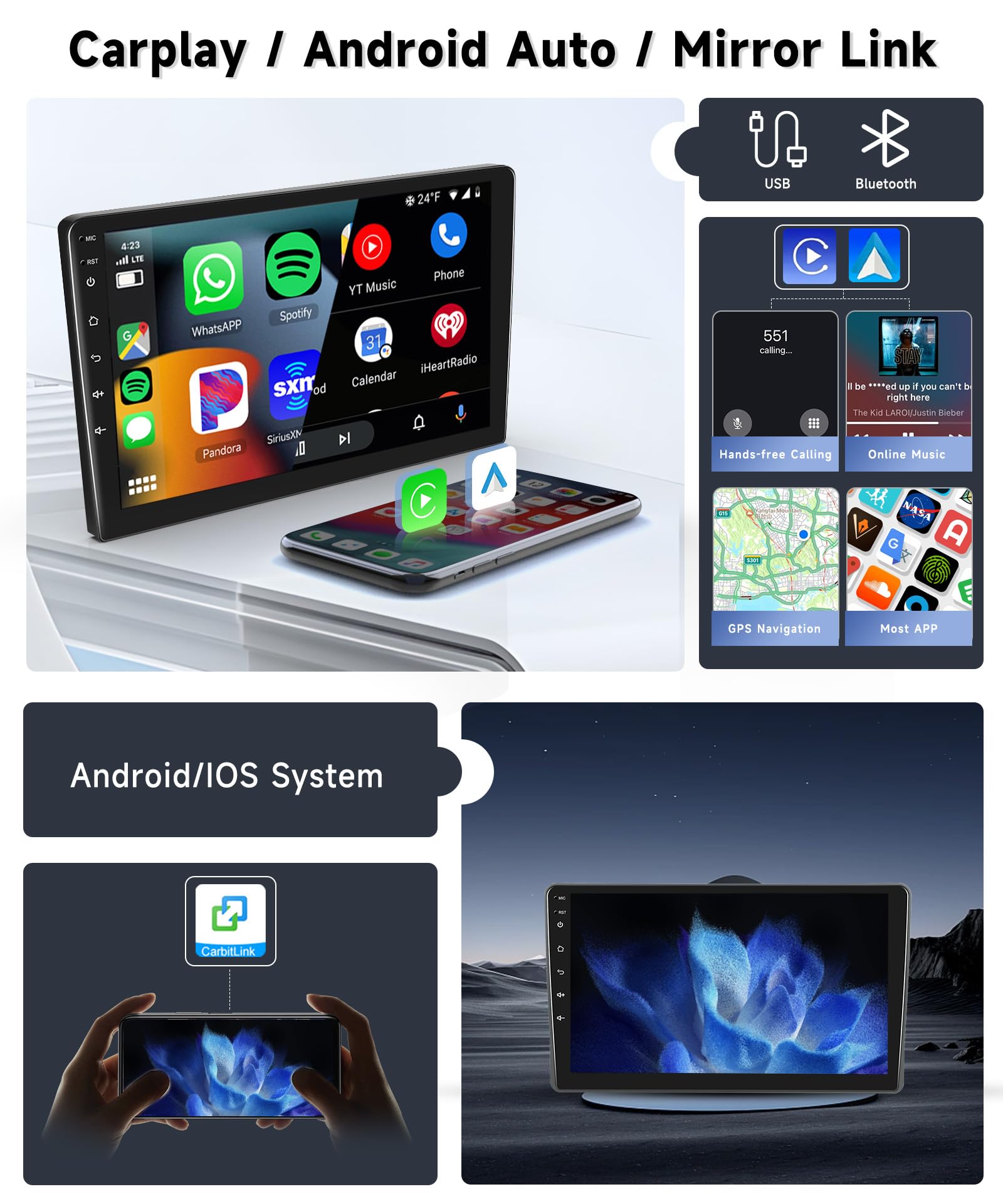 vechtel-autoradio-fiat-panda-2003-2012-9-pouces-4-64go-carplay image 2