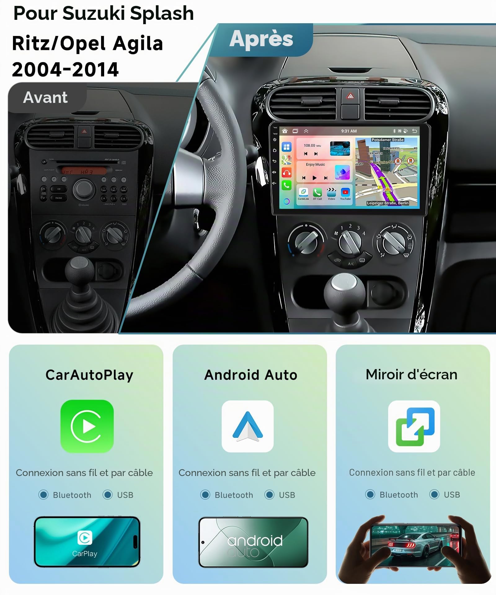 vechtel-splash-agila-autoradio-9-android-13-6-128-go-dsp image 2