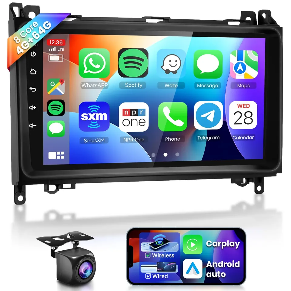 vechtel-autoradio-mercedes-sprinter-vito-9-pouces-android-13-4-64go image 1