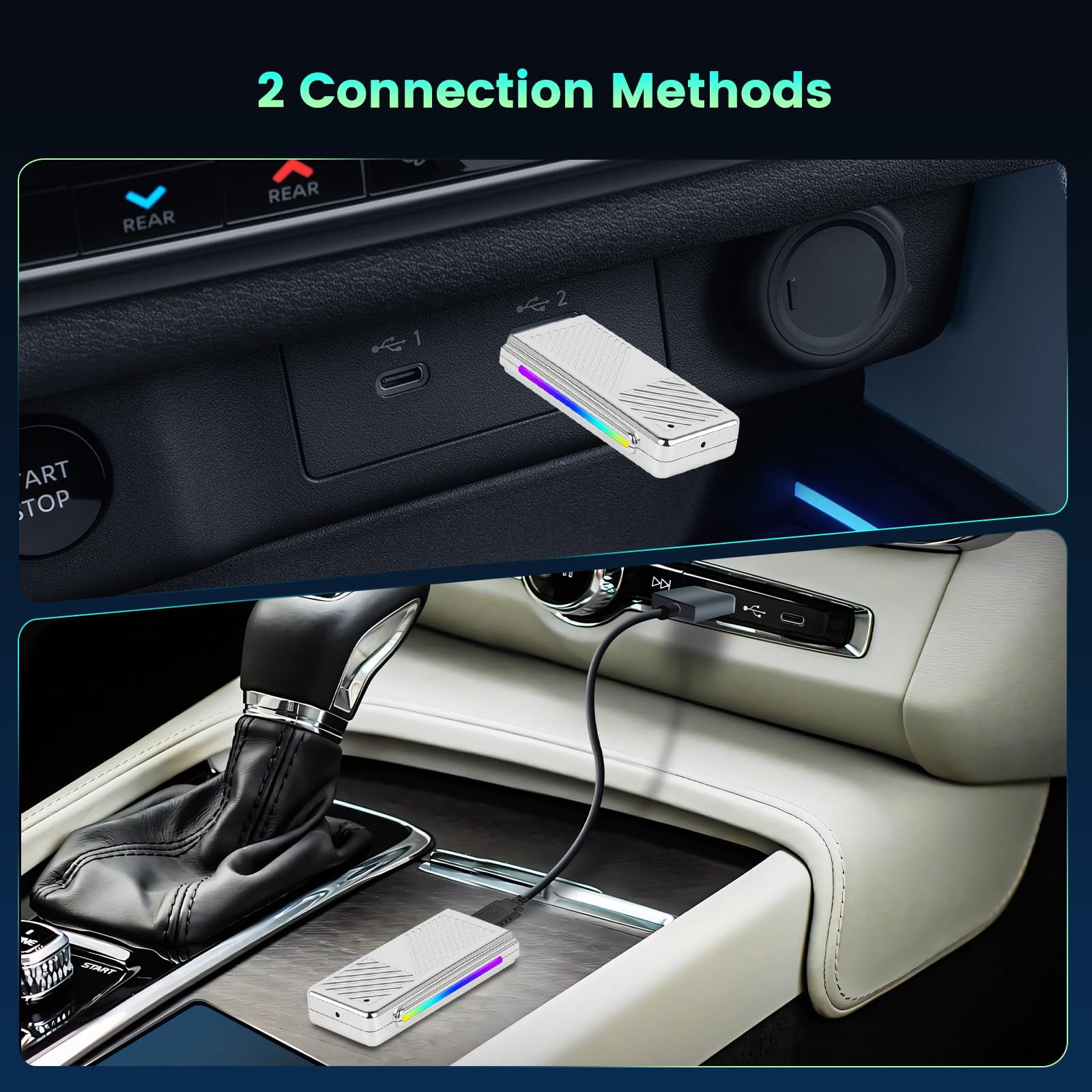 podofo-carplay-ai-box-adaptateur-android-auto-sans-fil-mini image 2