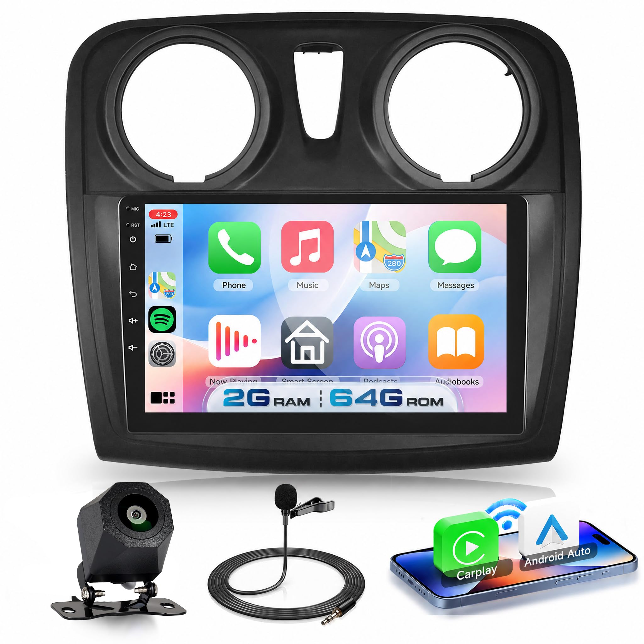 vechtel-autoradio-9-sandero-2-b52-autoradio-android-15-2go-64go image 1