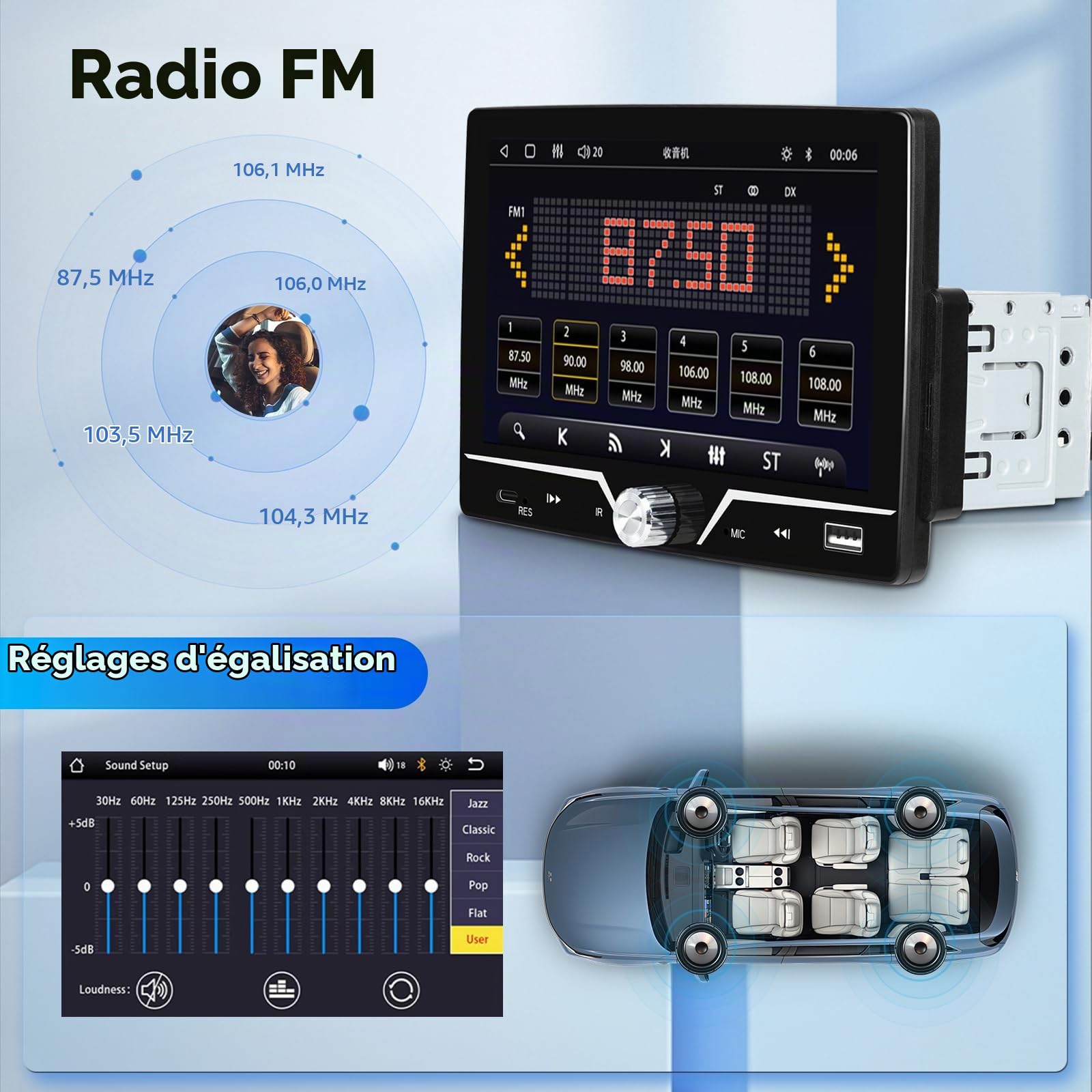 vechtel-autoradio-1-din-7-pouces-carplay-filaire-cam-ra image 6