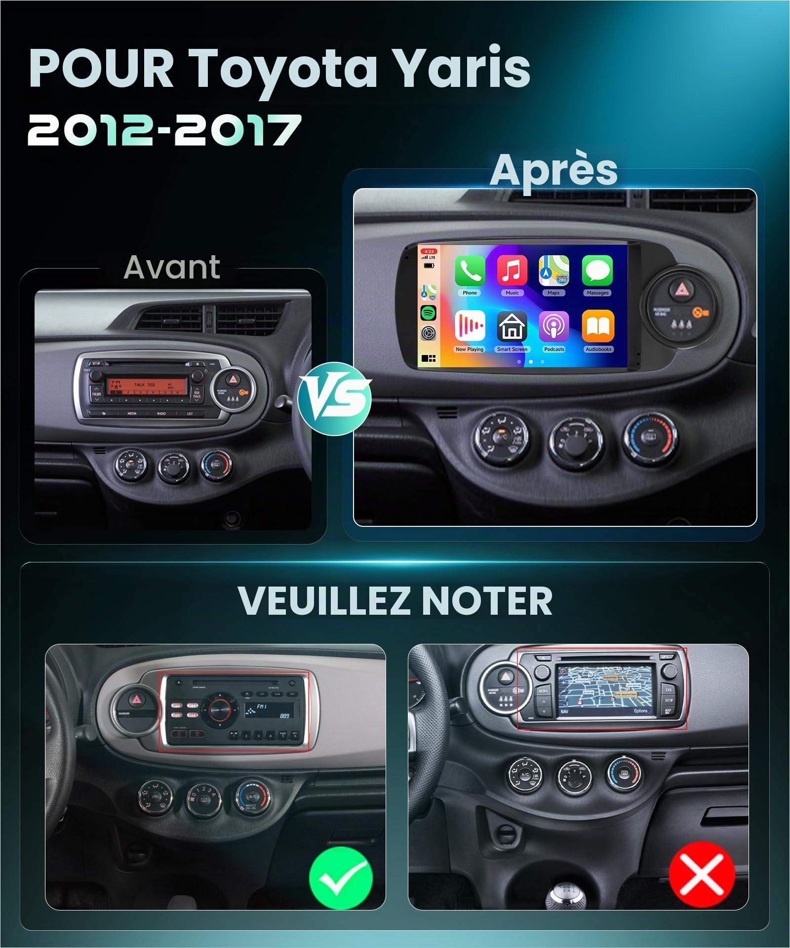 vechtel-autoradio-yaris-grmn-9-pouces-android-15-carplay-2-64g image 2