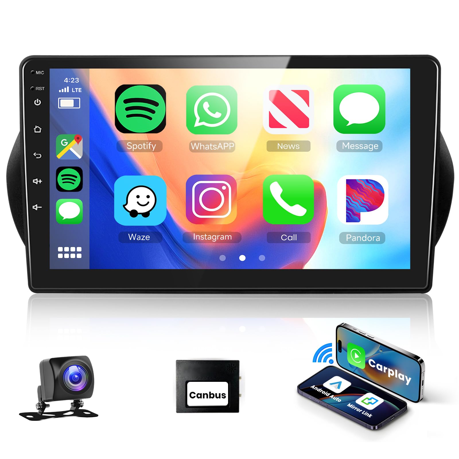 podofo-android-car-radio-nemo-bipper-fiorino-10-1-pouces-2go-64go image 1