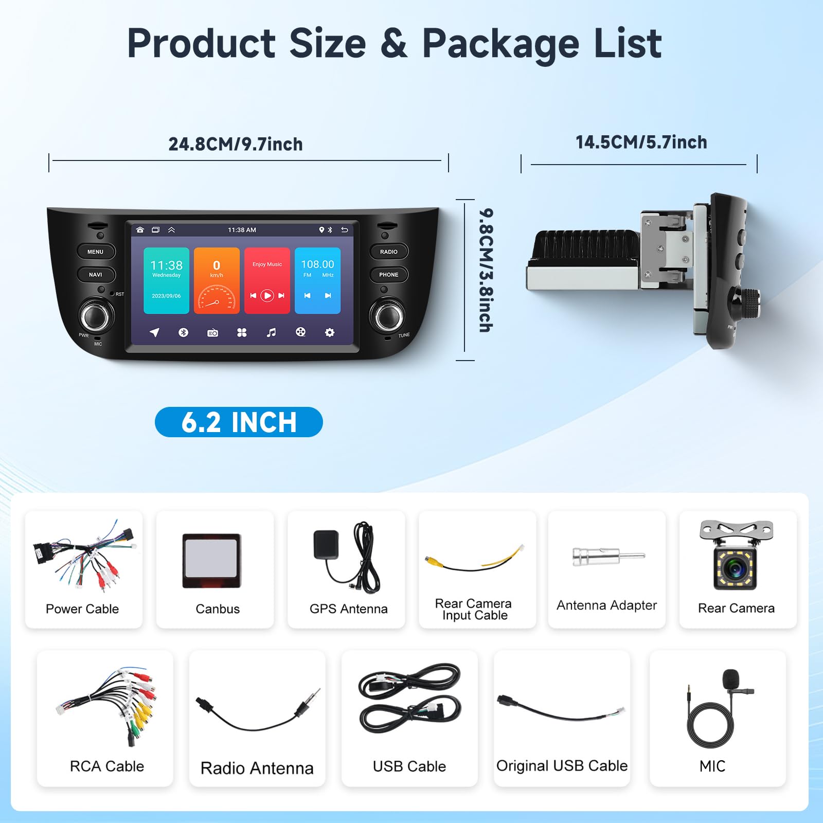 podofo-android-car-radio-autoradio-6-2-pouces-fiat-punto-mirrorlink image 7