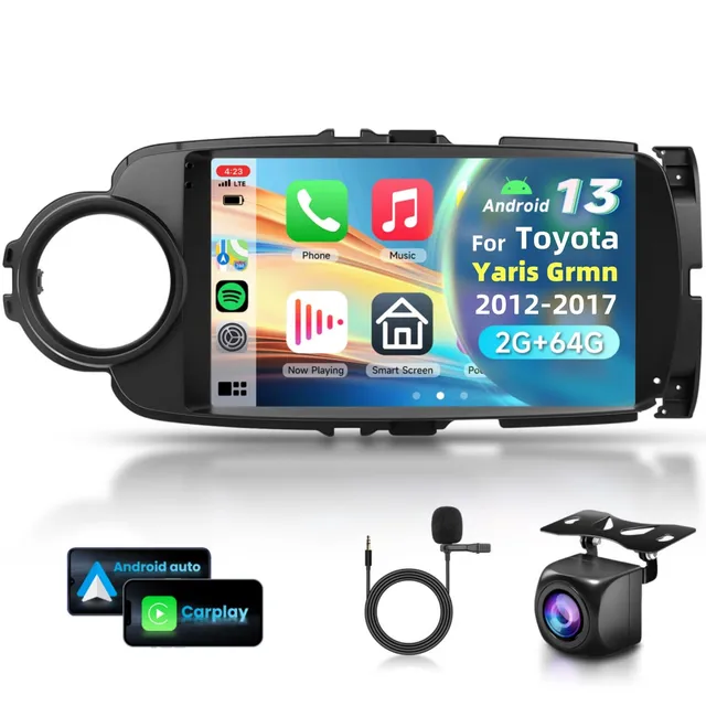 vechtel-autoradio-yaris-grmn-9-pouces-android-15-carplay-2-64g image 1
