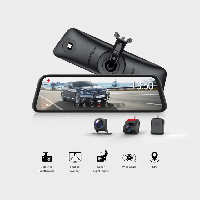 auto-vox-t9-pro-dashcam-avant-arri-re-1080p-gps-tactile image 1