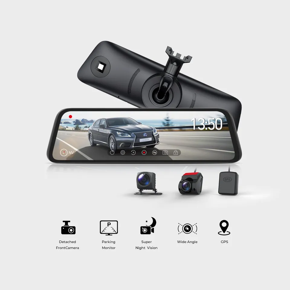auto-vox-t9-pro-dashcam-avant-arri-re-1080p-gps-tactile image 1