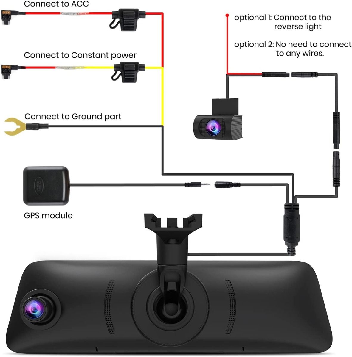 auto-vox-v5-pro-dashcam-miroir-avant-arri-re-gps-1080p image 8