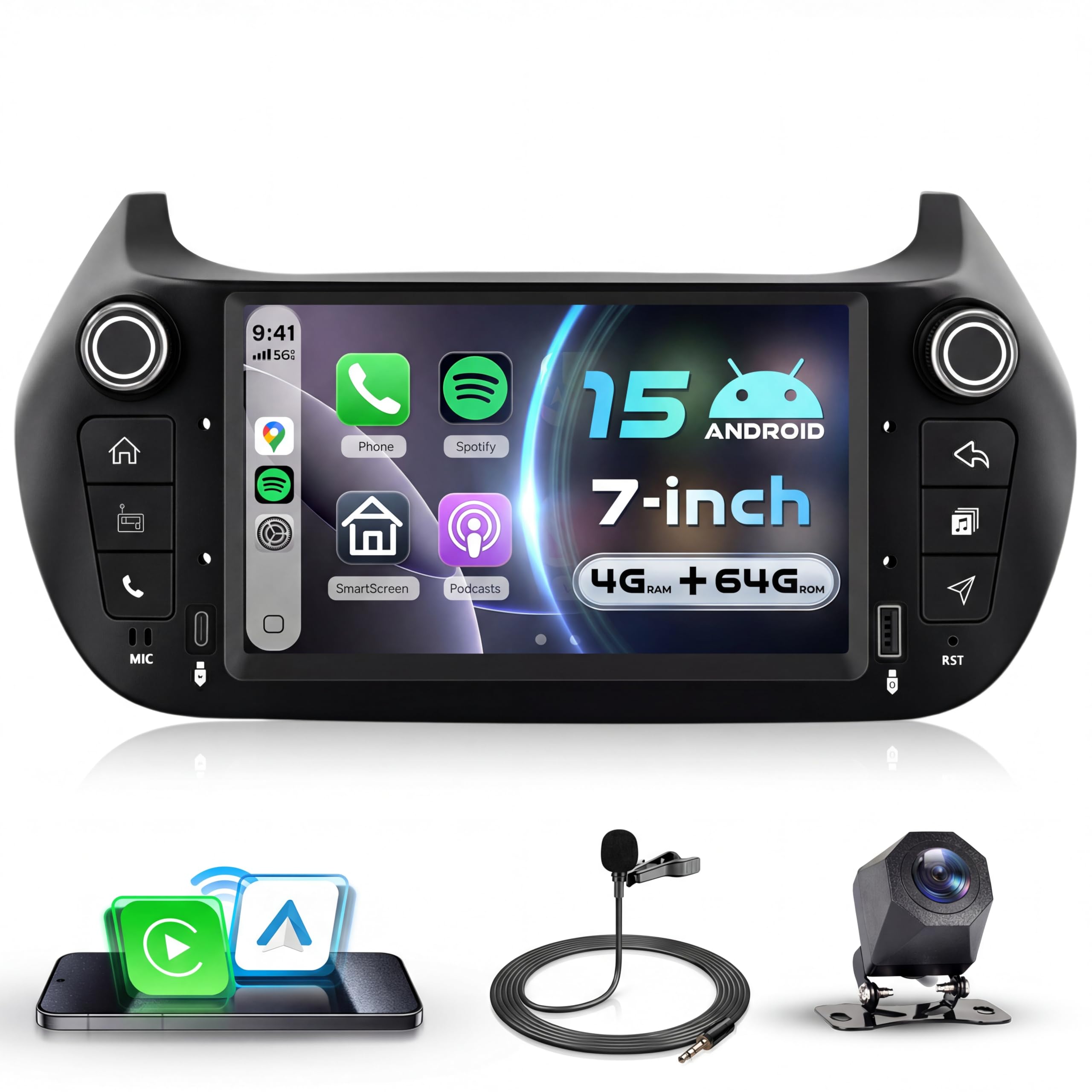 vechtel-autoradio-fiorino-qubo-7-pouces-8-coeurs-4-64g image 8