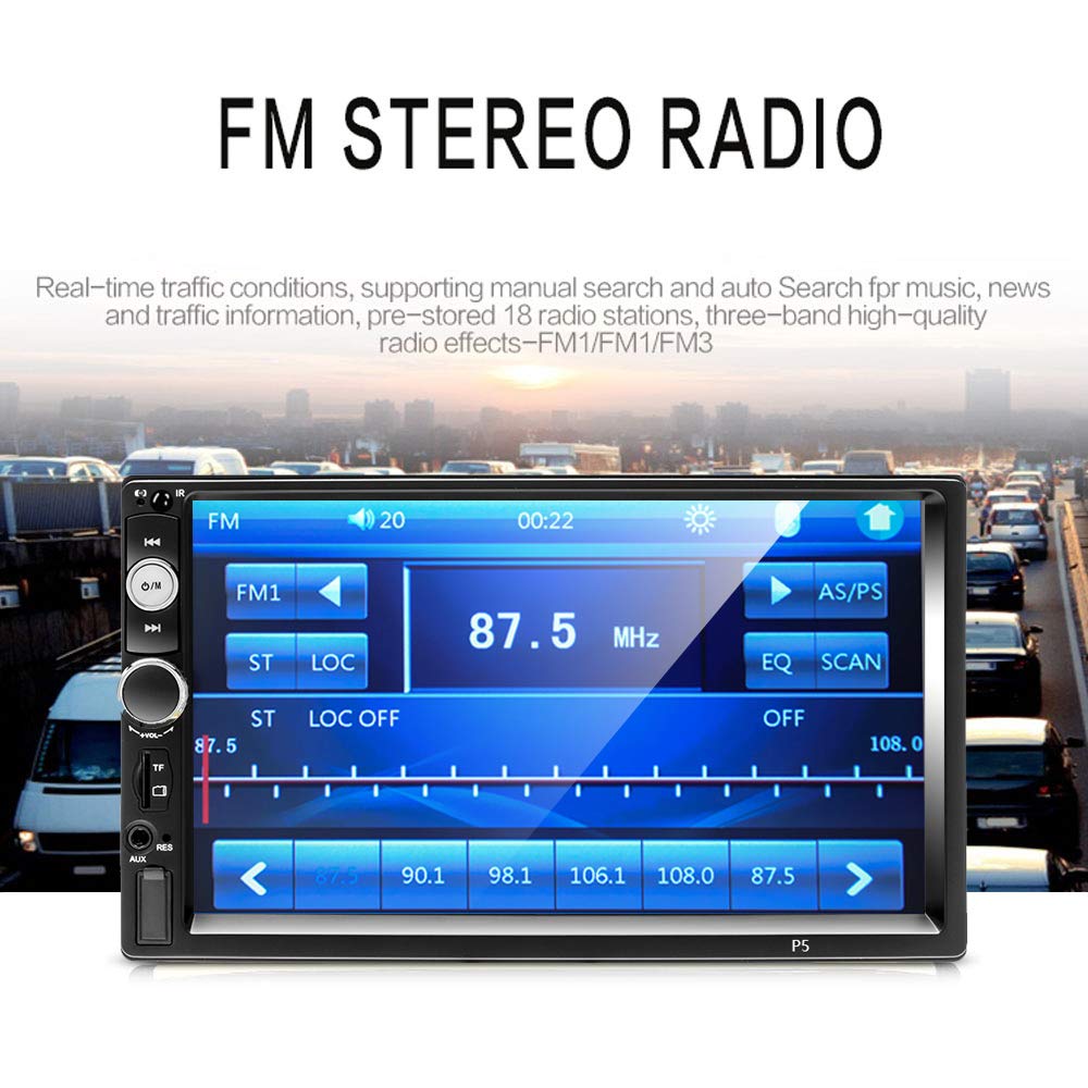 podofo-autoradio-2-din-mp5-cran-7-pouces-bluetooth-fm image 5