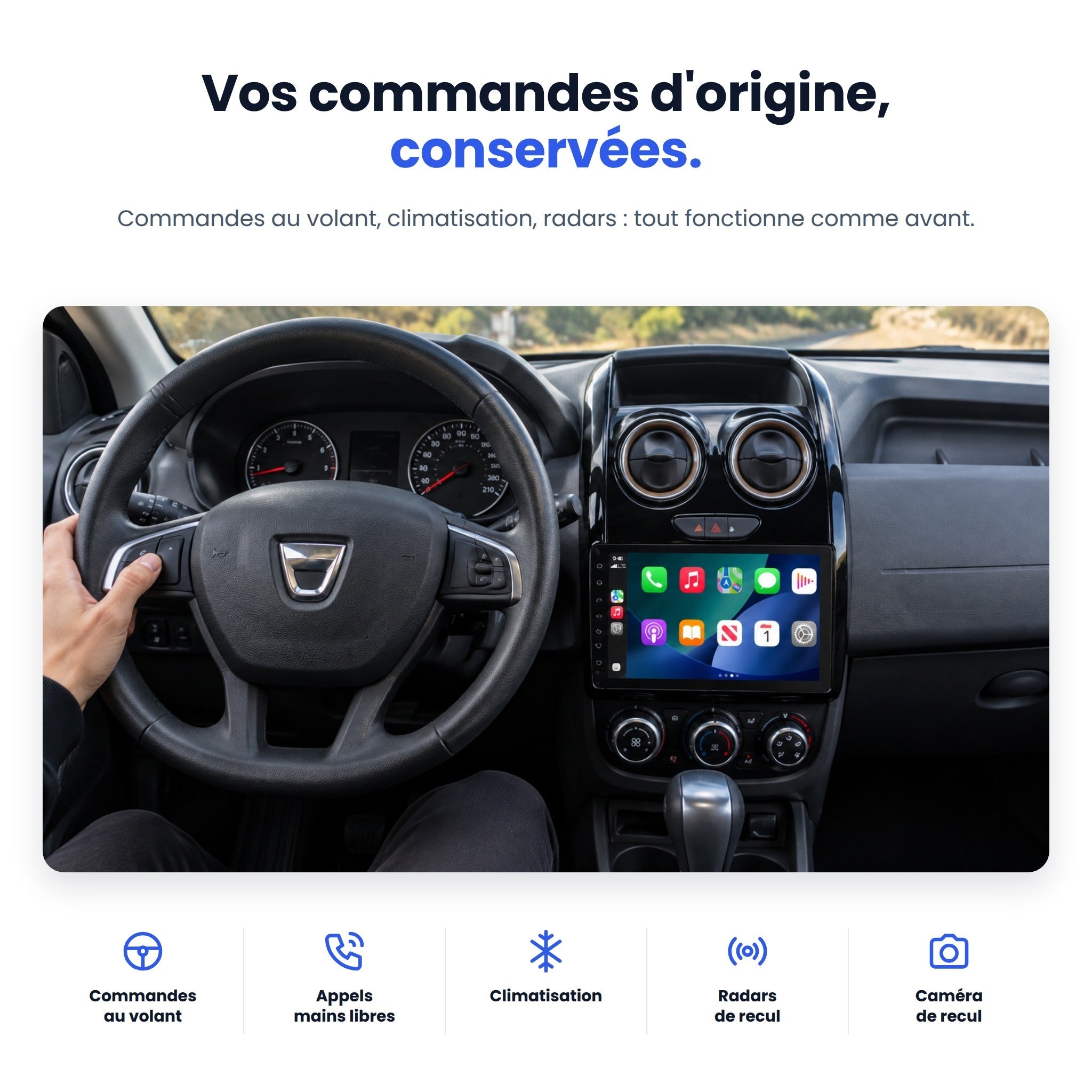 my-carpplay-dacia-duster-autoradio-carplay-pack-optimal-sans-fil image 5