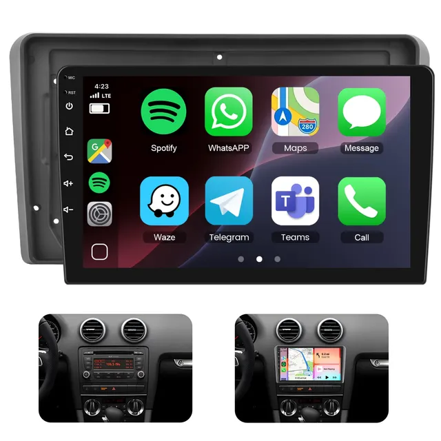 podofo-android-car-radio-autoradio-audi-a3-9-2-64g-carplay image 1