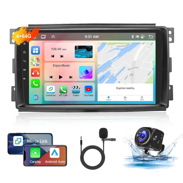 podofo-android-car-radio-smart-autoradio-9-pouces-4-64g image 1