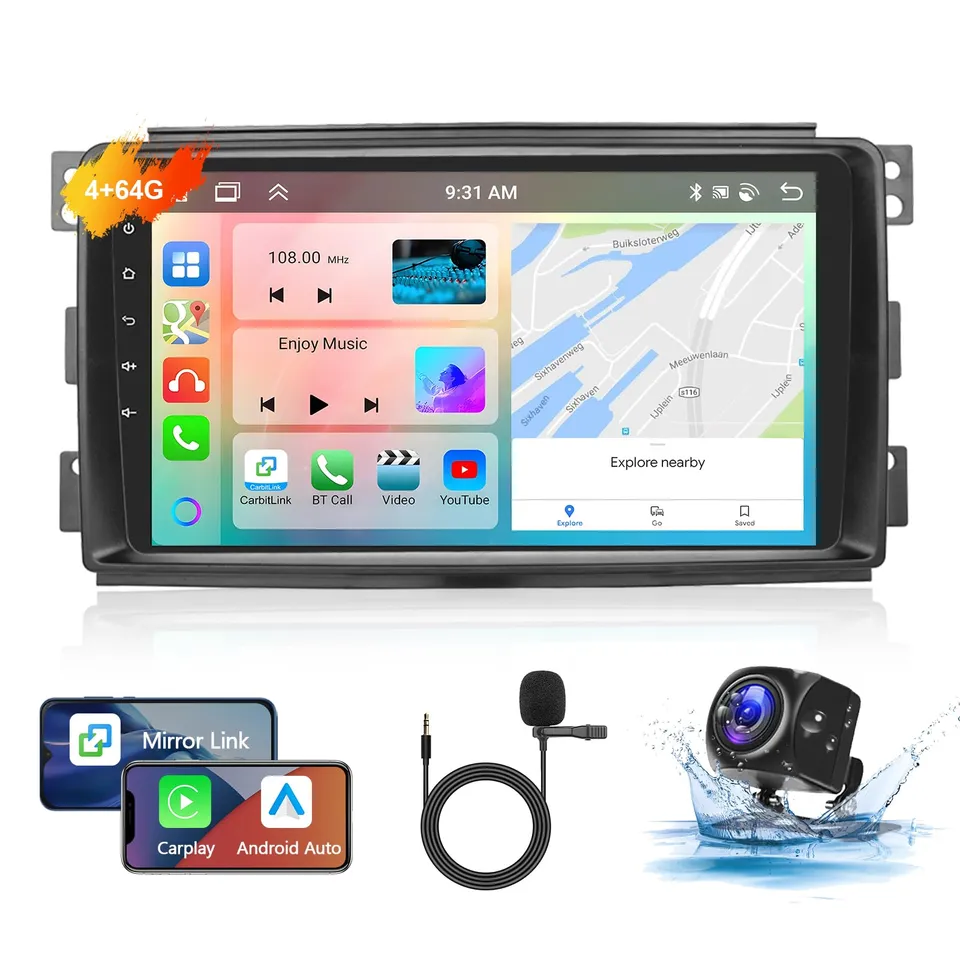 podofo-android-car-radio-smart-autoradio-9-pouces-4-64g image 1