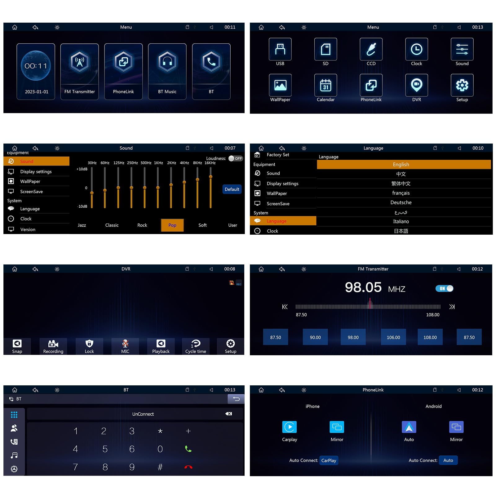 podofo-portable-carplay-screen-10-26-pouces-autoradio-portable-sans-fil image 8