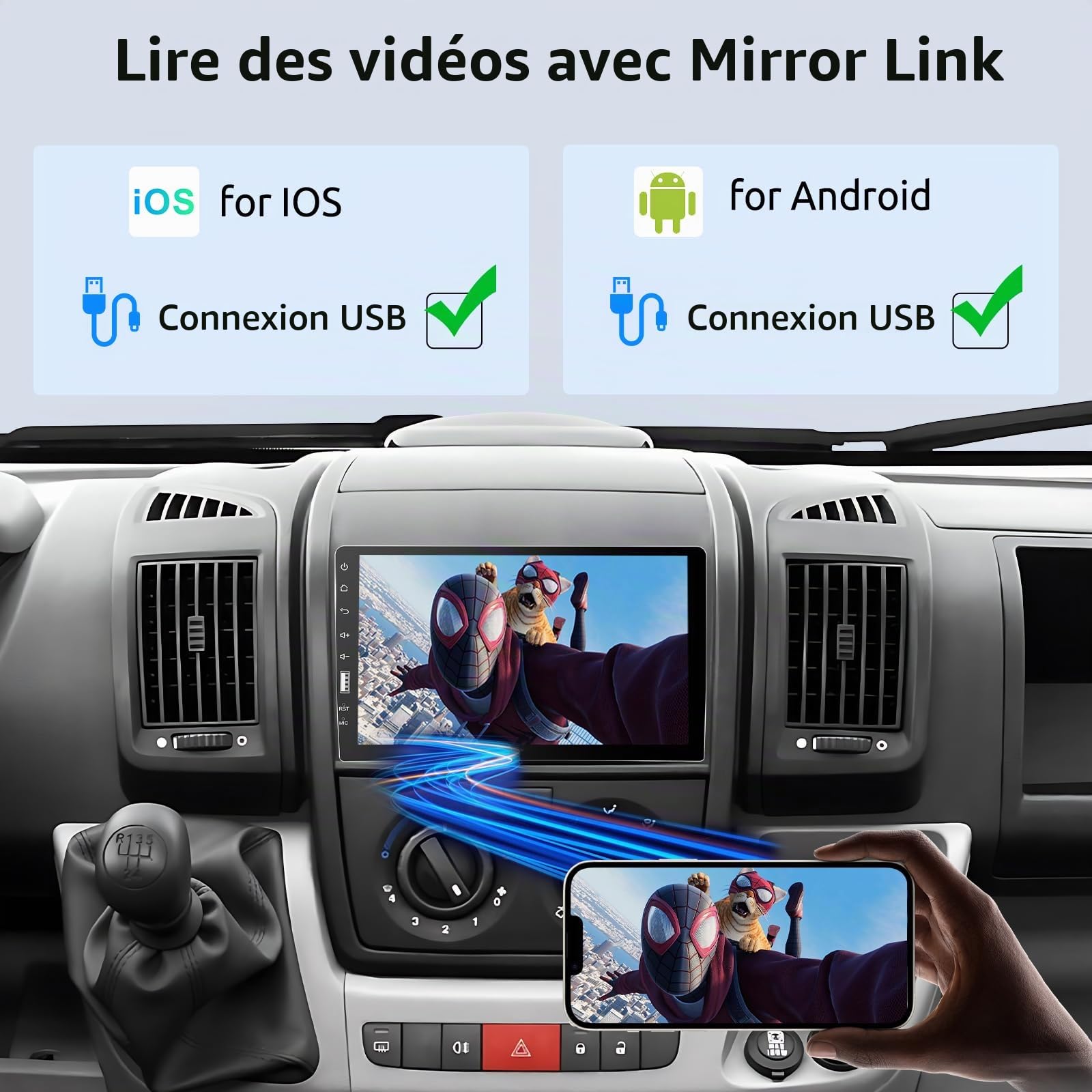 vechtel-autoradio-1-din-9-pouces-tactile-carplay-cam-ra-recul image 6
