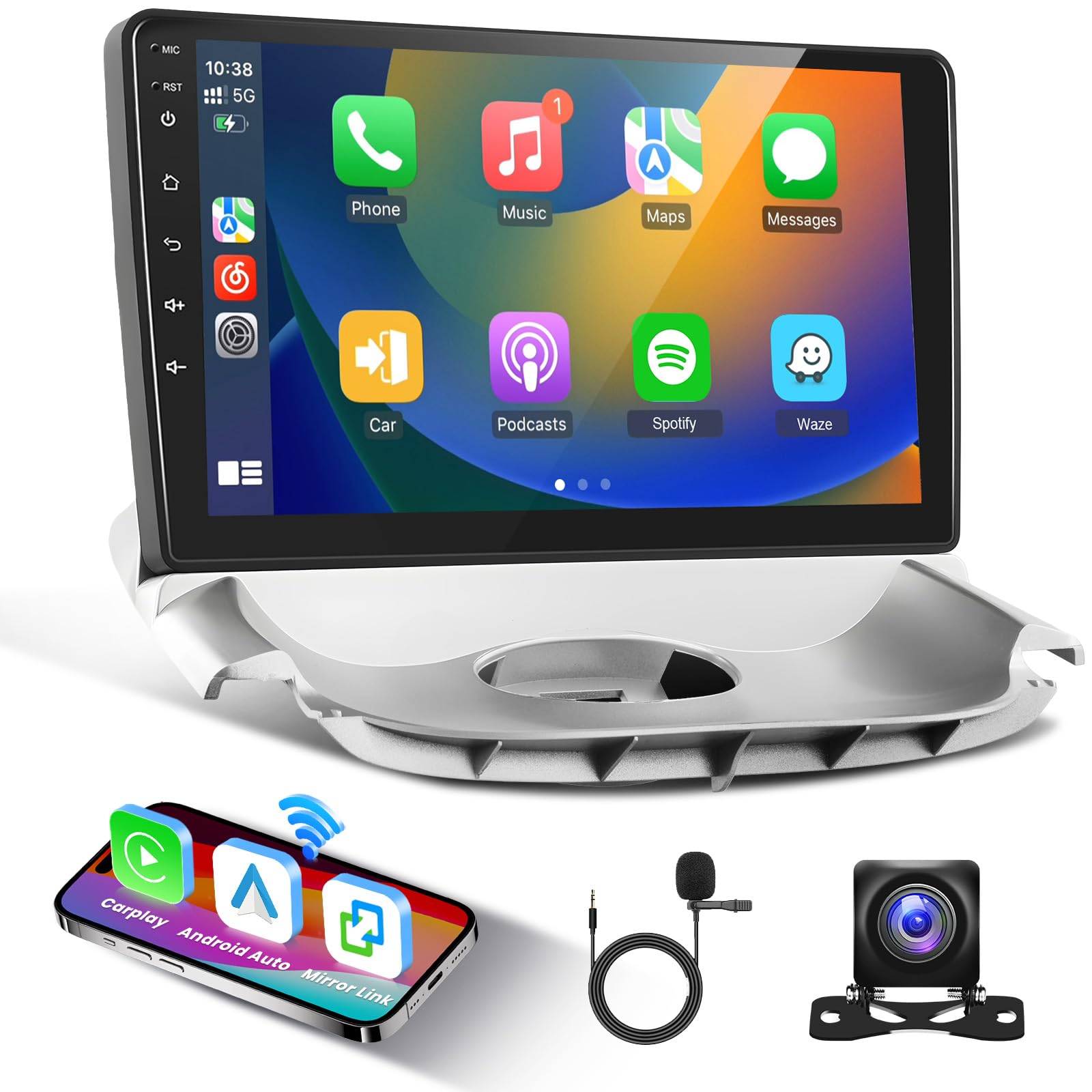 podofo-android-car-radio-autoradio-9-pouces-4-64-go-peugeot-206-c2 image 1