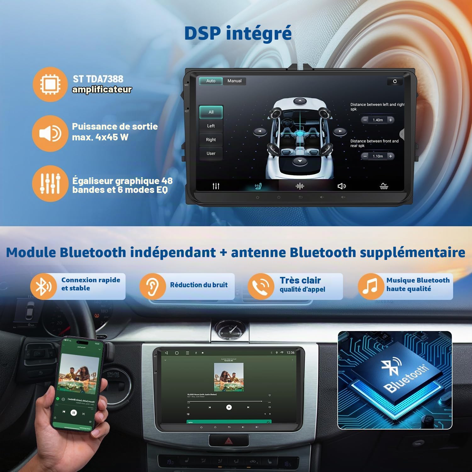 eonon-vwx7a-autoradio-9-pouces-golf-6-android-14-4-64-go image 6