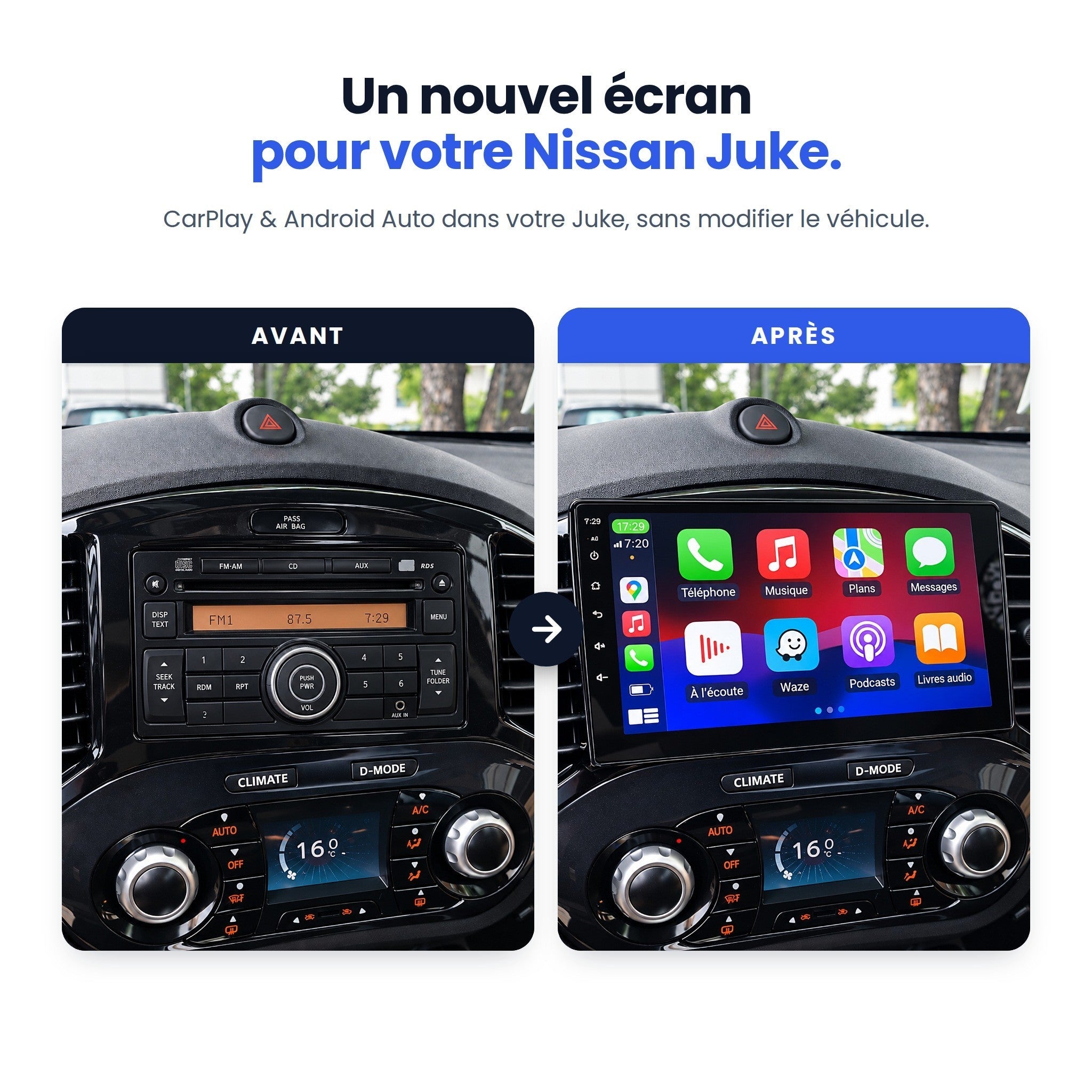 my-carpplay-juke-2010-2014-autoradio-carplay-sans-fil-optimal image 2