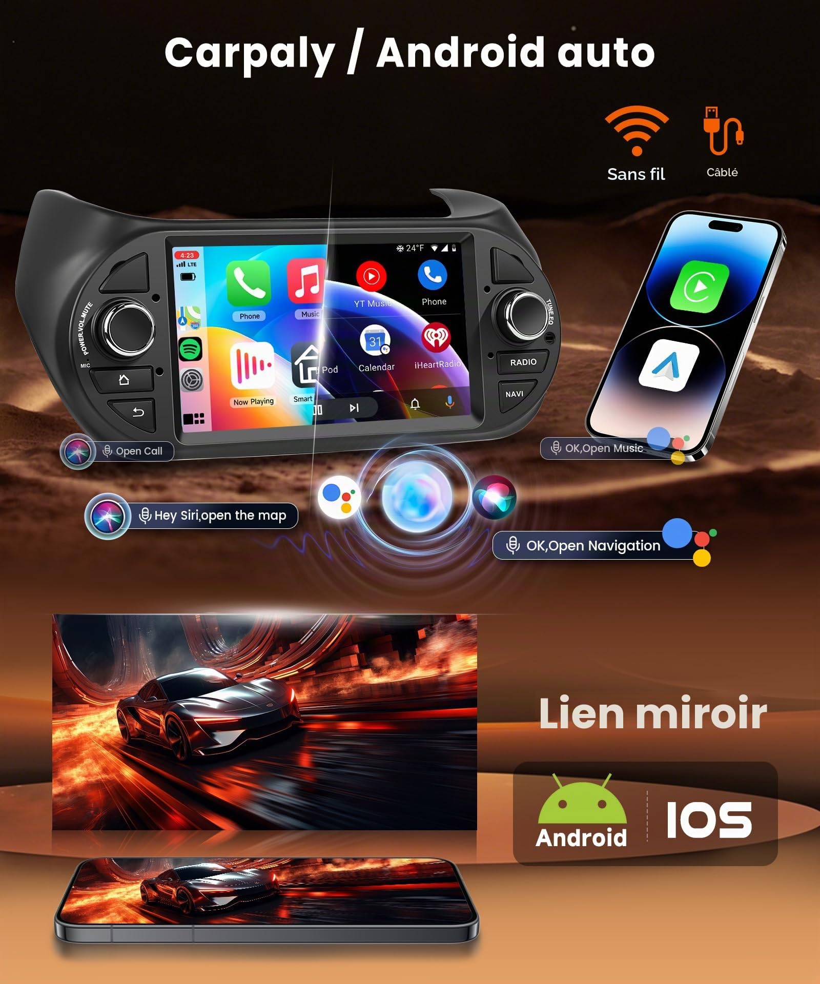 vechtel-autoradio-fiorino-qubo-7-pouces-8-coeurs-4-64g image 3