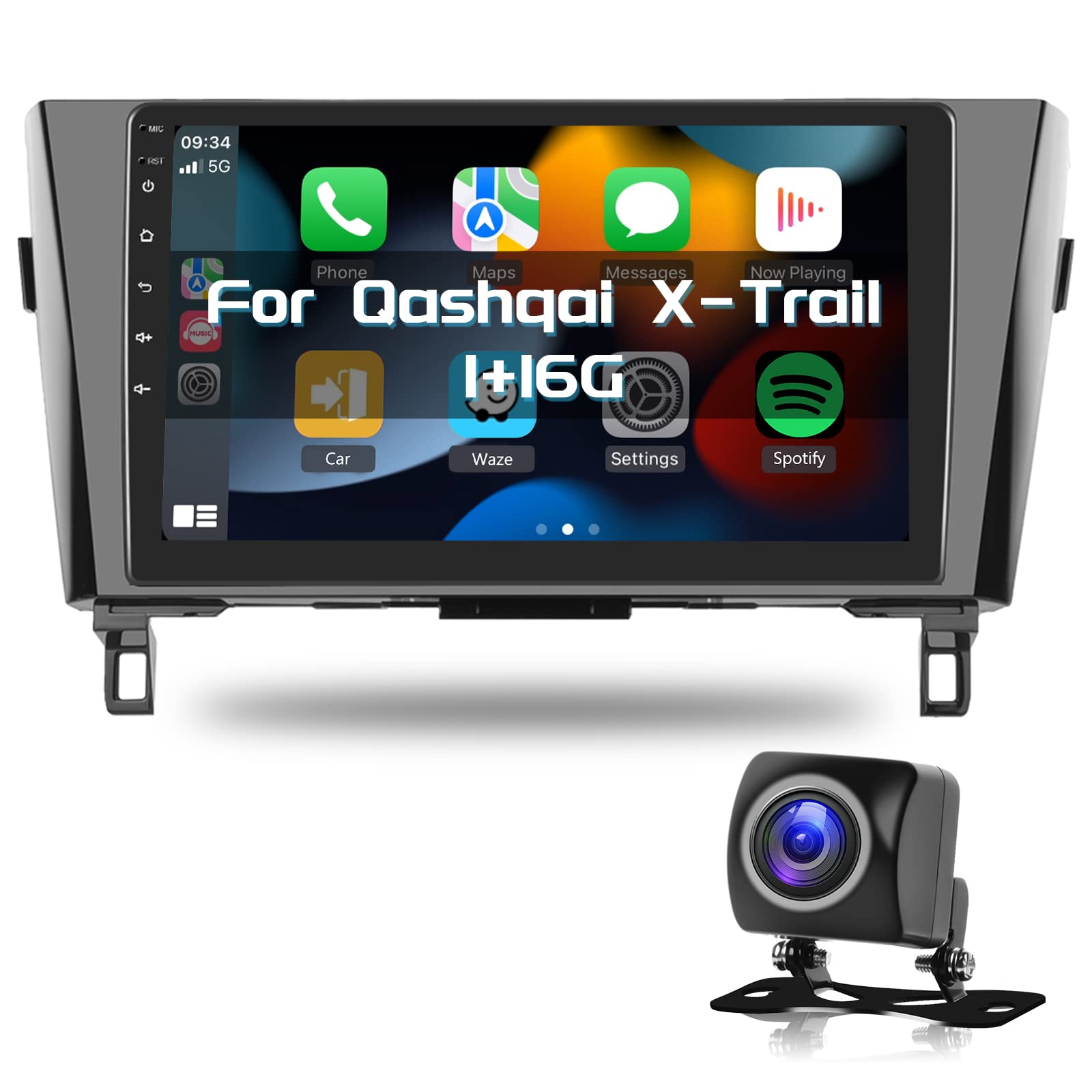 podofo-android-autoradio-nissan-qashqai-10-1-1-16g image 1