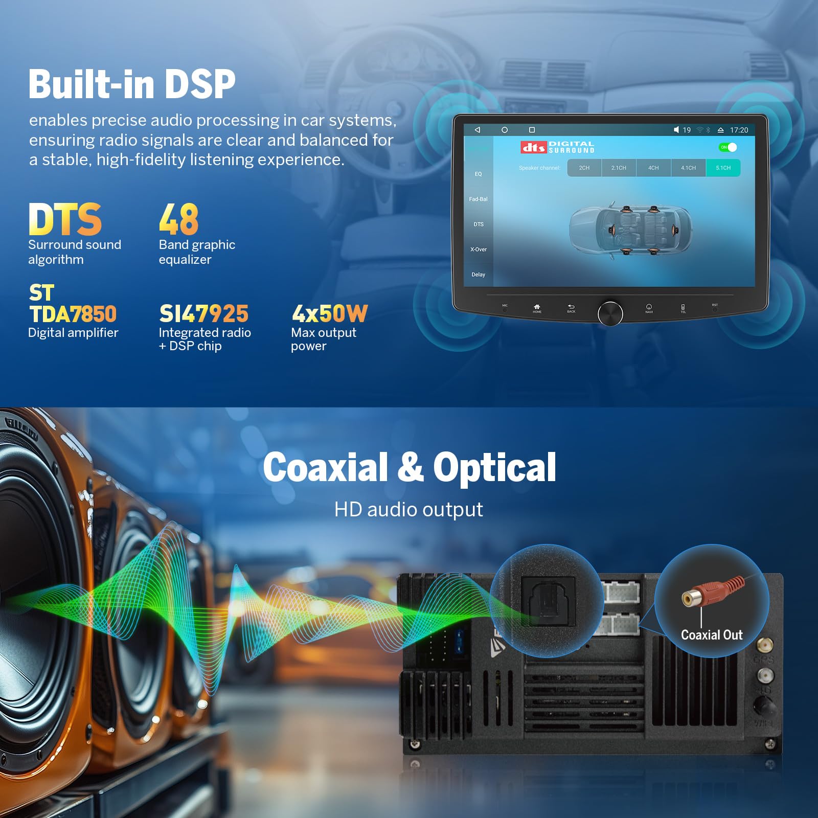 eonon-universal-car-stereo-ux7sk-plus-10-1-android-14-6g-64g-dsp image 3