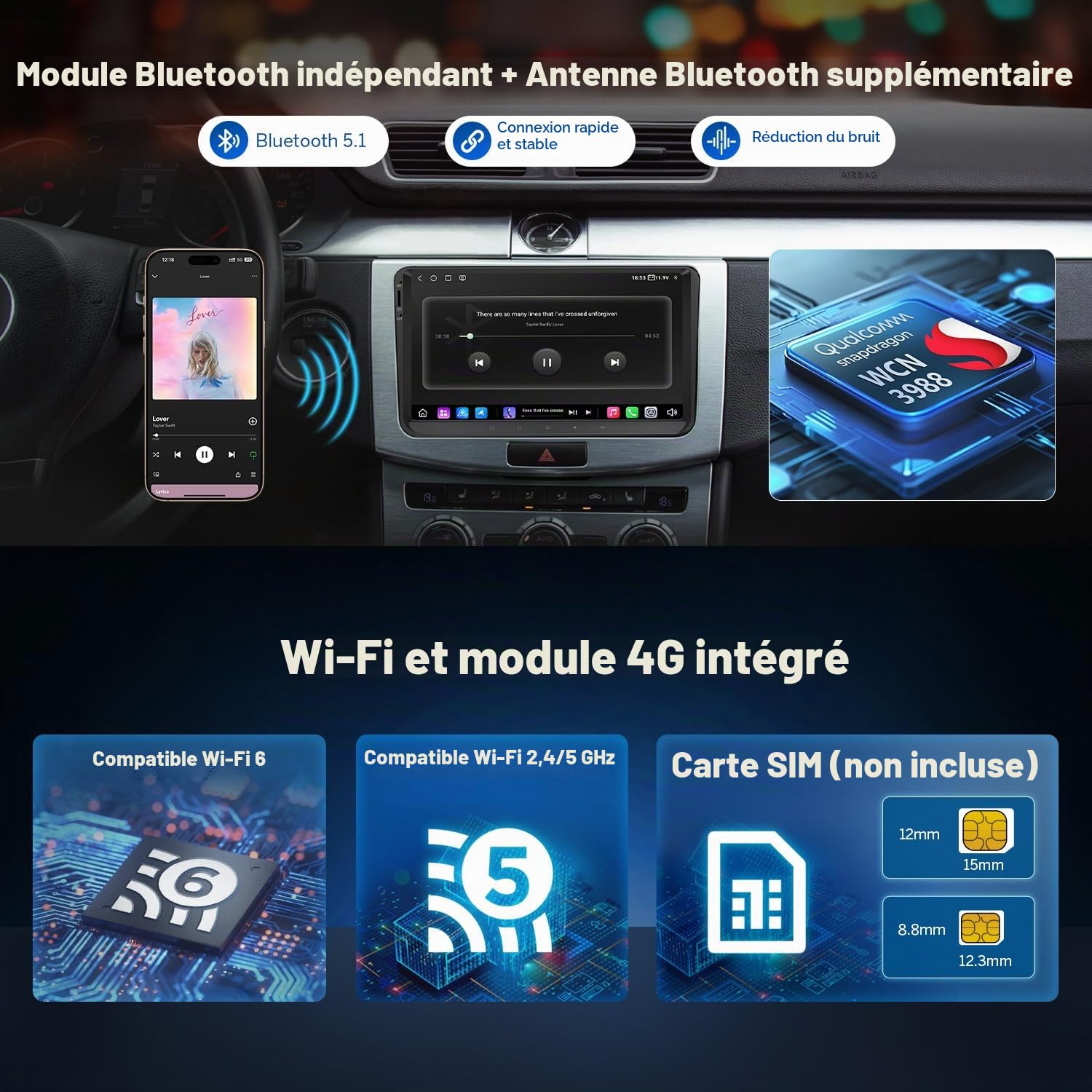 eonon-vehicle-specific-gps-vwx6s-pro-autoradio-9-pouces-golf-8-128go image 7