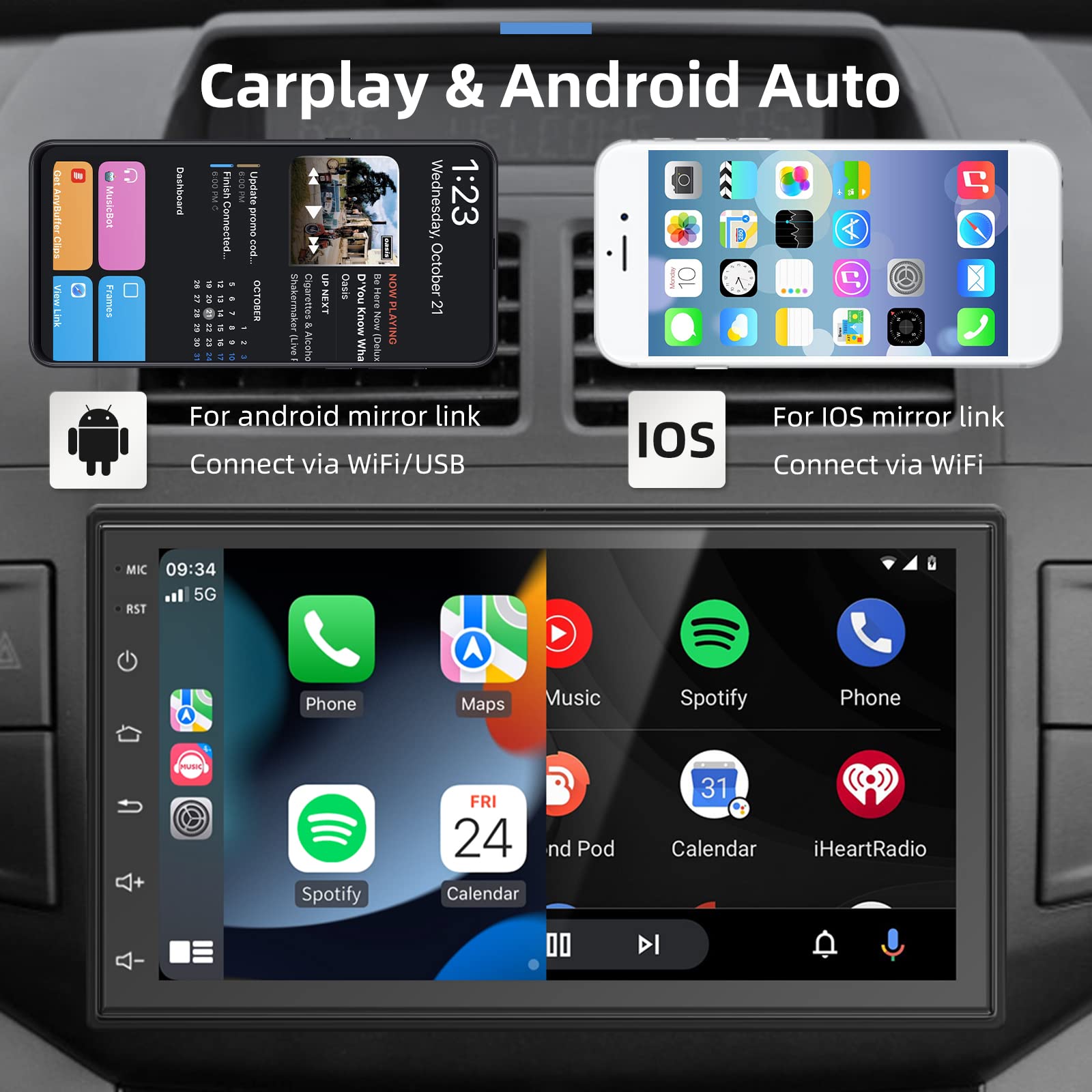 podofo-android-car-radio-7-pouces-autoradio-carplay-1-32-go image 3