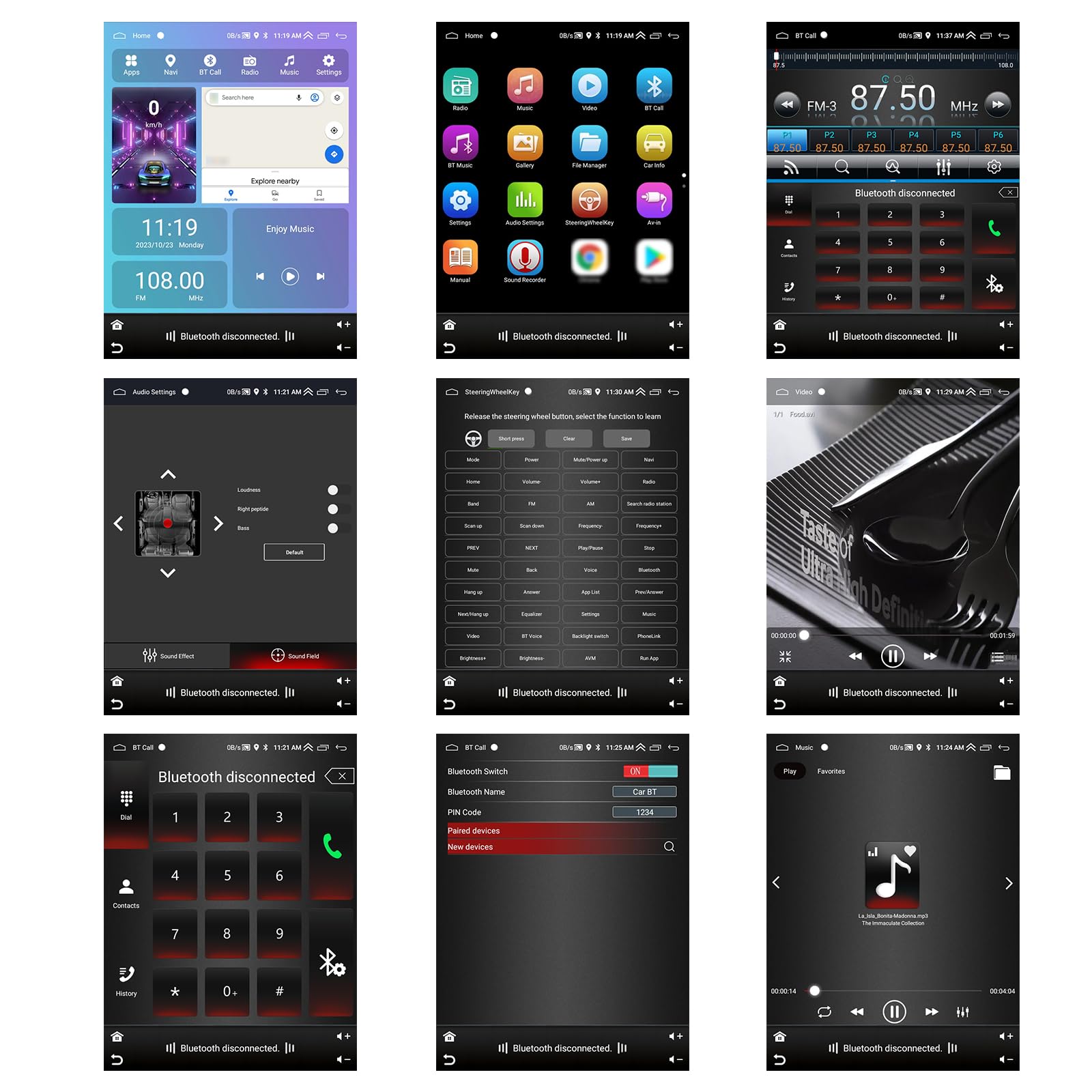 podofo-android-car-radio-9-7-autoradio-2-din-2-64go-carplay image 8