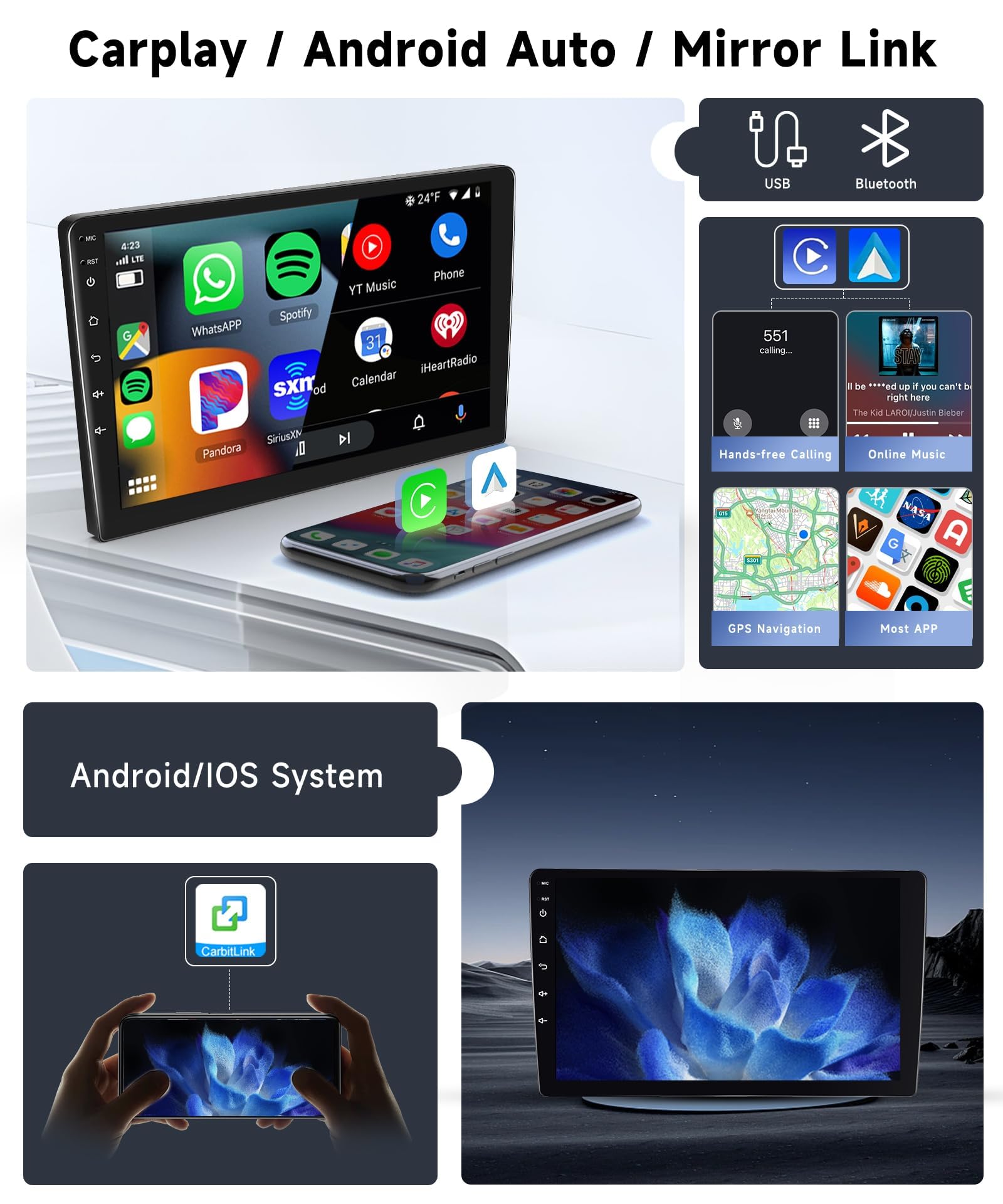 vechtel-autoradio-2-din-autoradio-10-1-pouces-android-13-carplay-2-64g image 4