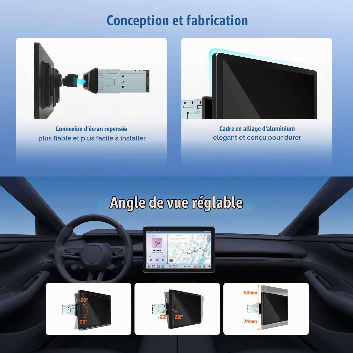 eonon-1-din-autoradio-android-13-10-95-pouces-6-64-go-4g image 6