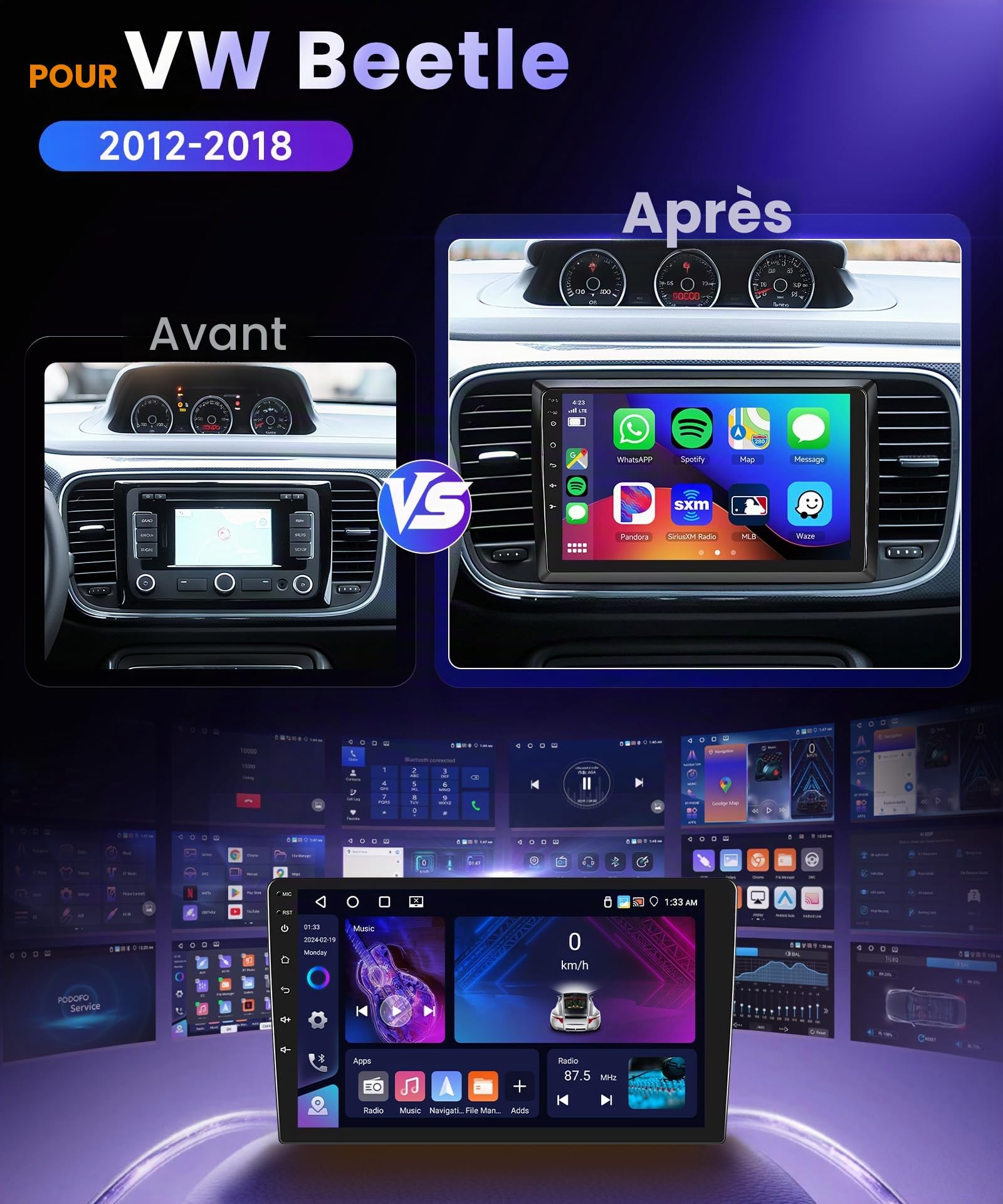 vechtel-autoradio-vw-coccinelle-2012-2018-9-pouces-4-64g image 2