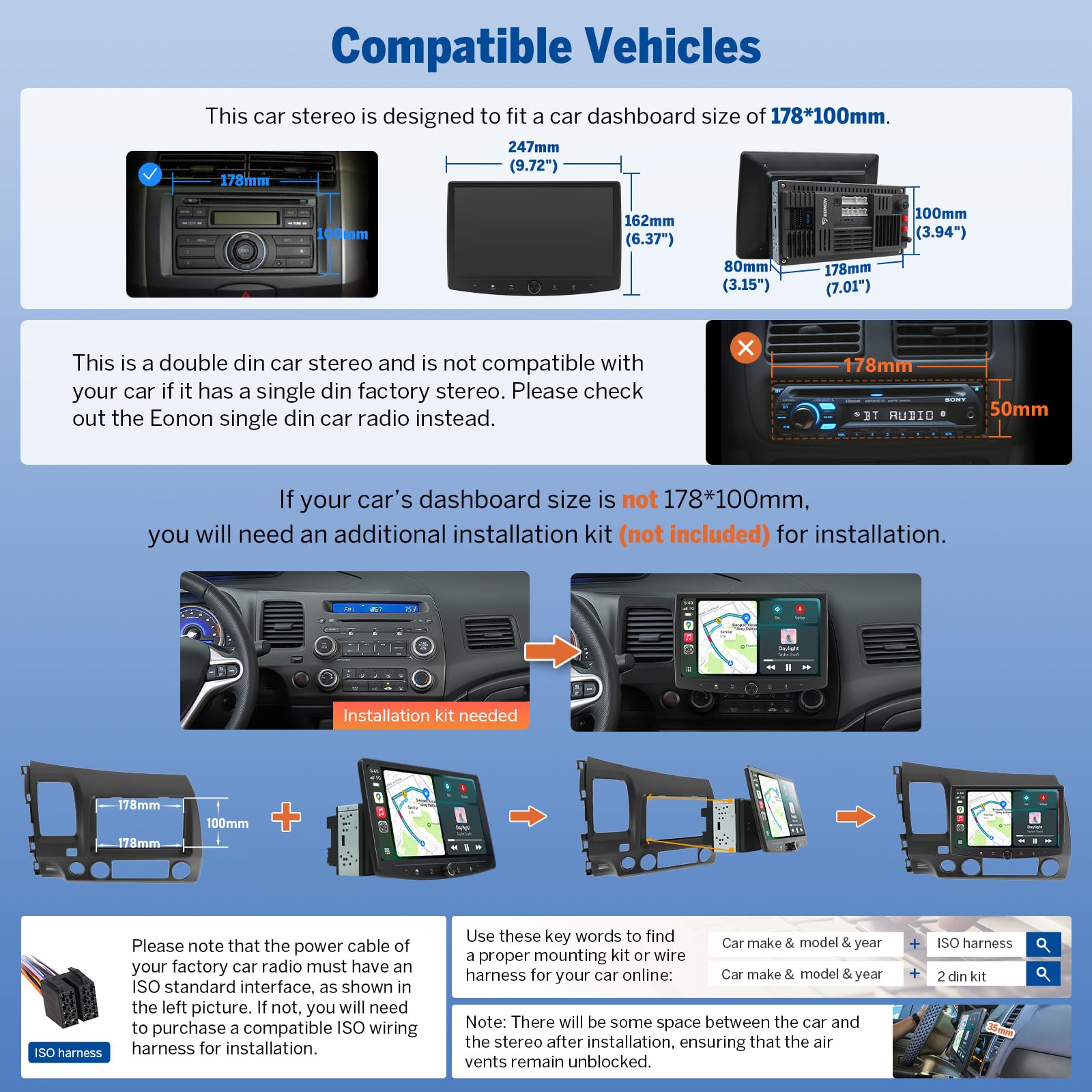 eonon-universal-car-stereo-ux7sk-plus-10-1-android-14-6g-64g-dsp image 2