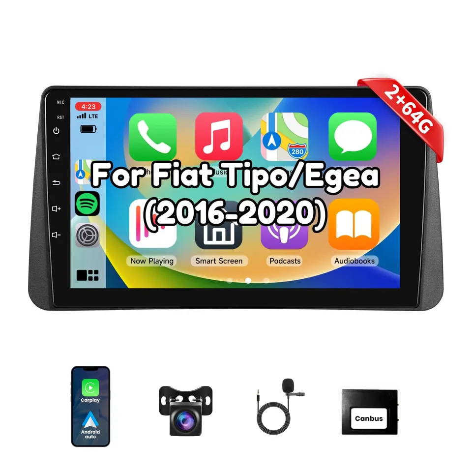 podofo-android-car-radio-fiat-tipo-9-autoradio-2-64g-carplay image 1