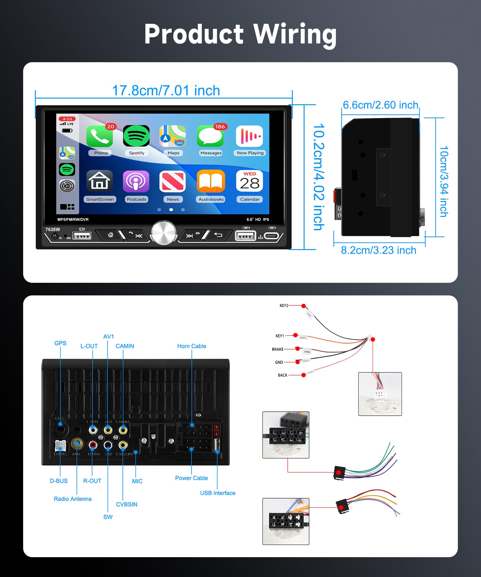 vechtel-autoradio-2-din-6-8-ips-carplay-sans-fil-cam-ra image 7