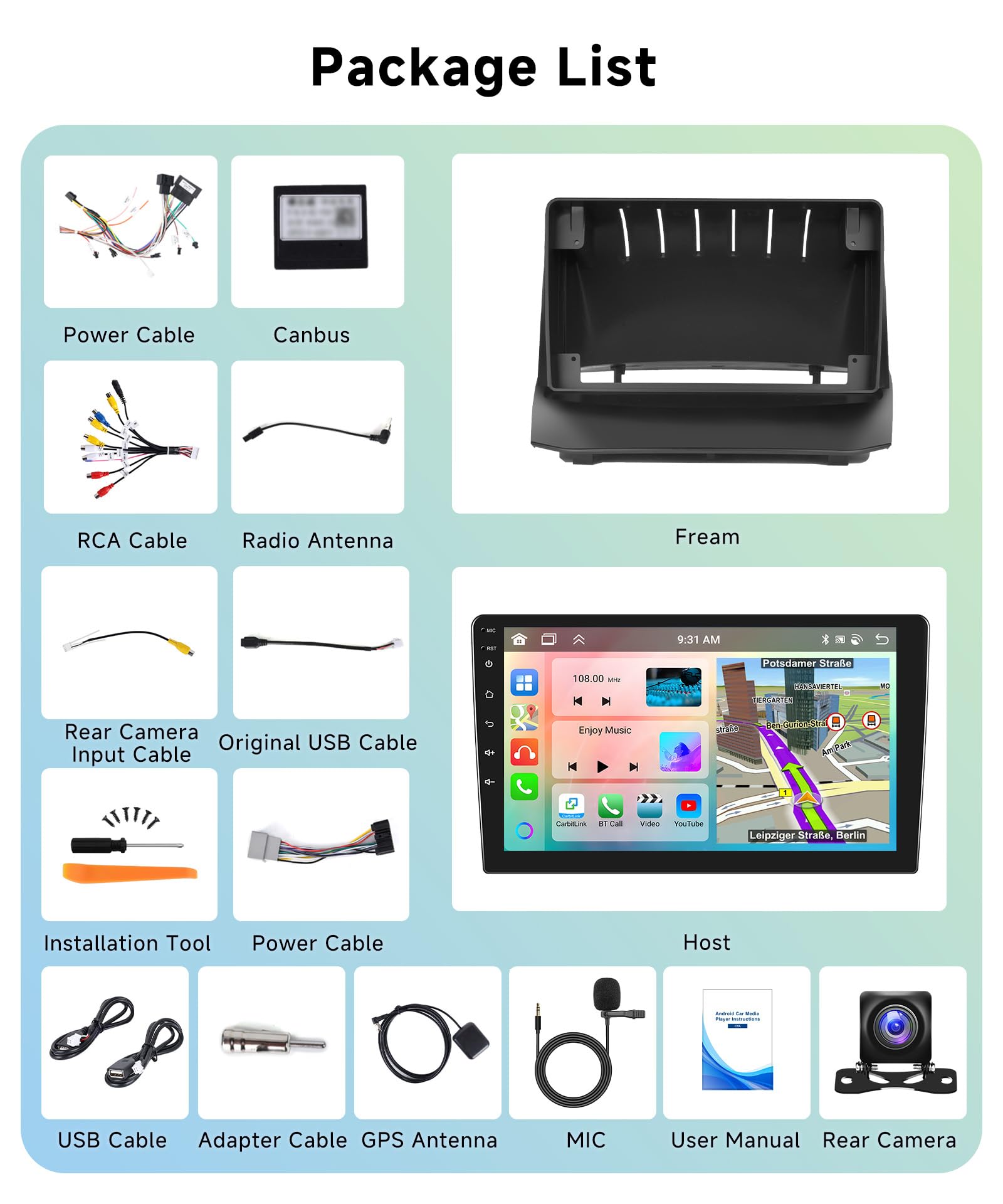 vechtel-autoradio-ford-fiesta-9-pouces-android-13-6-128g-8-c-urs image 7