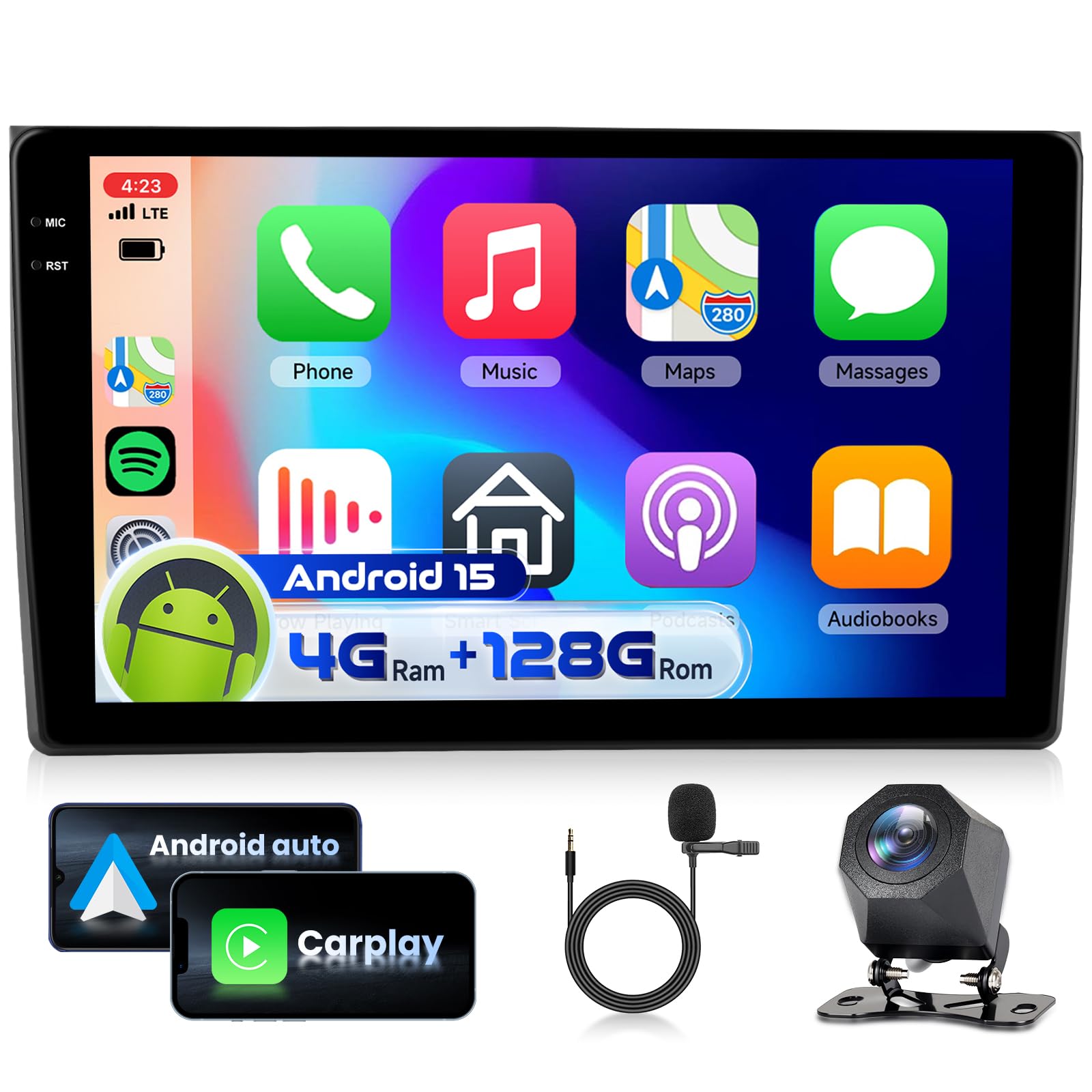 vechtel-autoradio-audi-a4-s4-rs4-2002-2008-9-carplay-sans-fil image 1