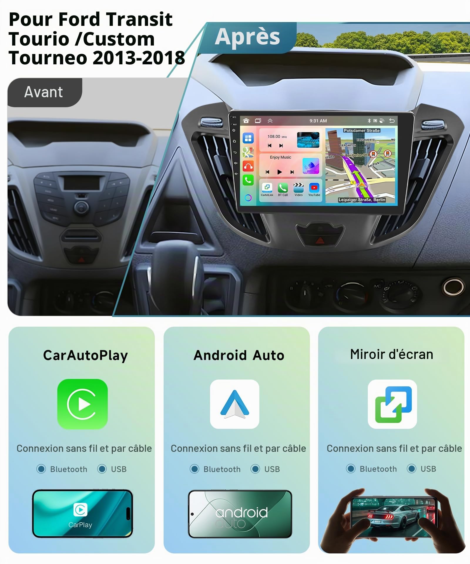 vechtel-autoradio-transit-tourneo-9-android-13-6-128g-dsp image 3