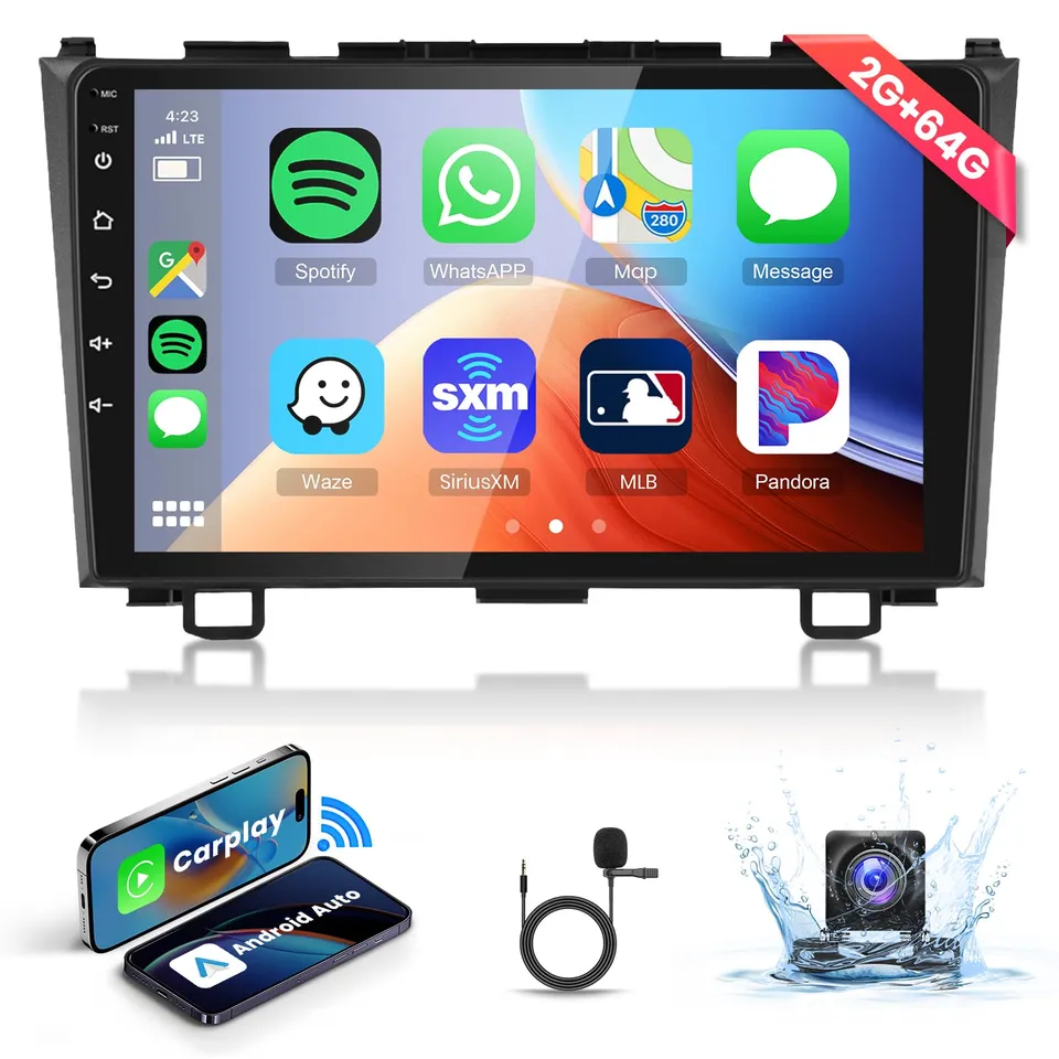 podofo-android-car-radio-autoradio-9-honda-cr-v-2-64go-cam-ra image 1