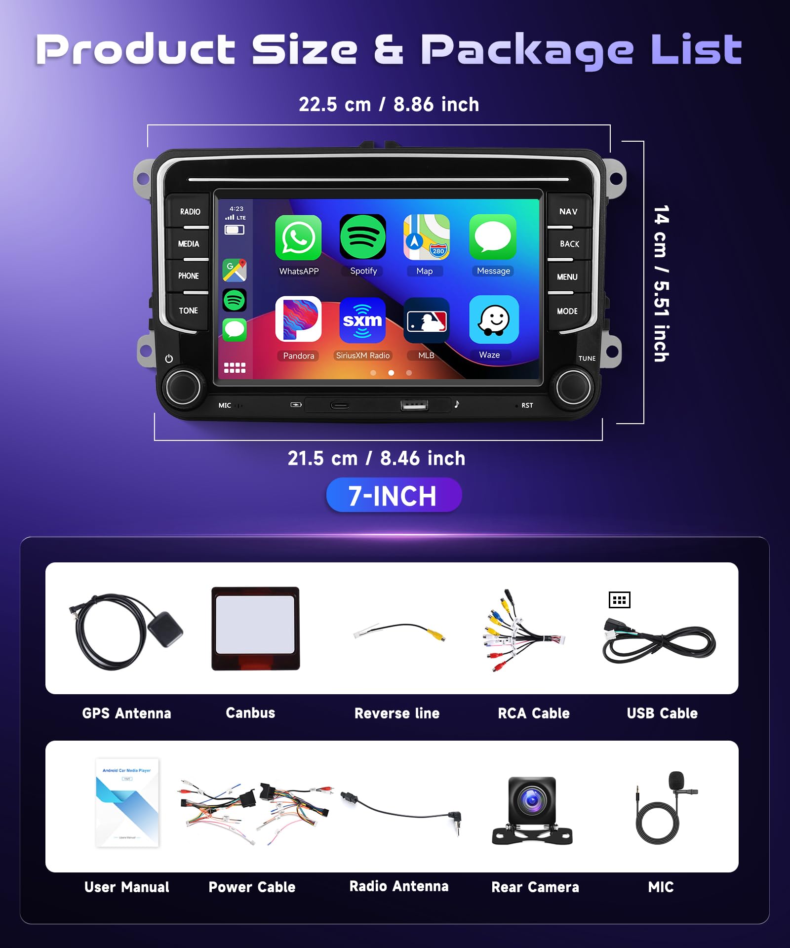 vechtel-autoradio-golf-polo-passat-7-4-64go-carplay-dsp image 7