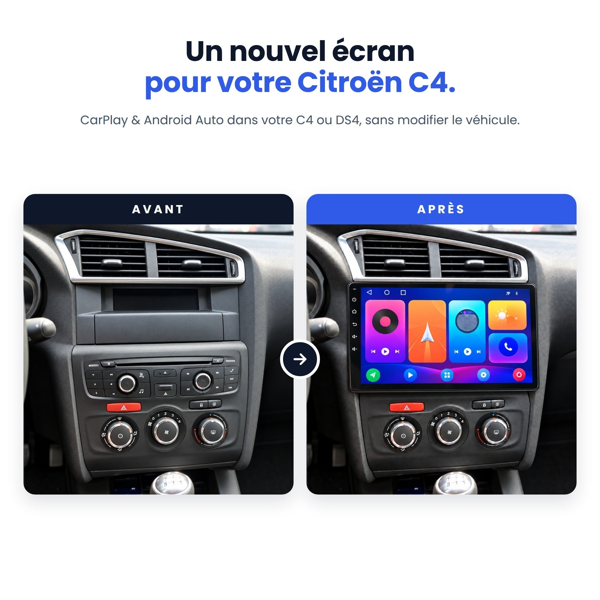 my-carpplay-citro-n-c4-ds4-autoradio-carplay-pack-optimal image 2