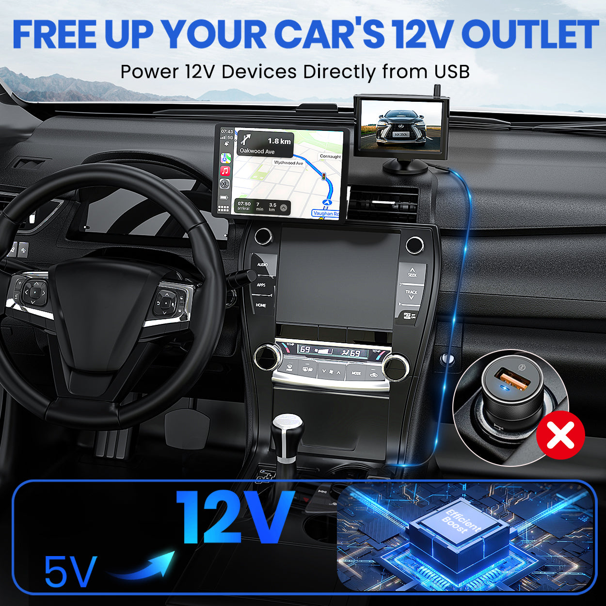 auto-vox-accessories-c-ble-usb-vers-12v-4pin-pour-cam-ra image 6