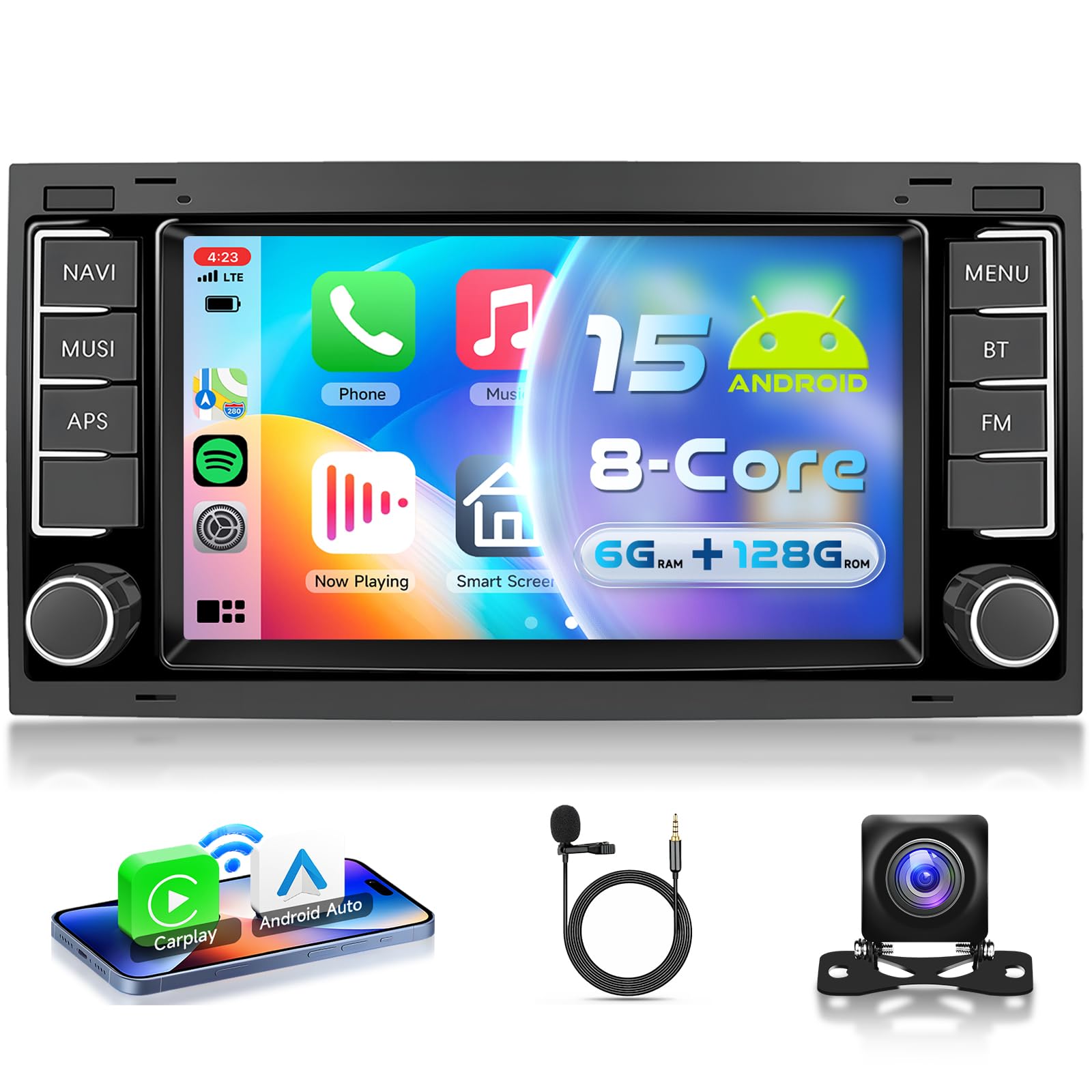 vechtel-autoradio-sp-cifique-vw-touareg-7-6g-128g-android-15 image 1