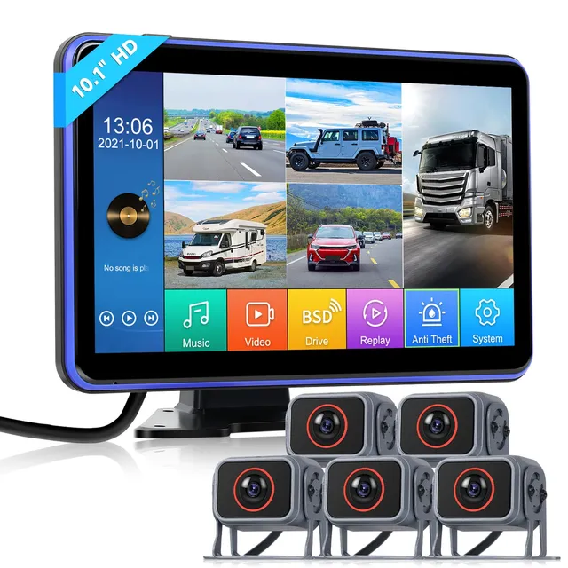 vechtel-cam-ra-de-recul-10-1-pouces-1080p-5-cam-ras-ip68-dvr image 1