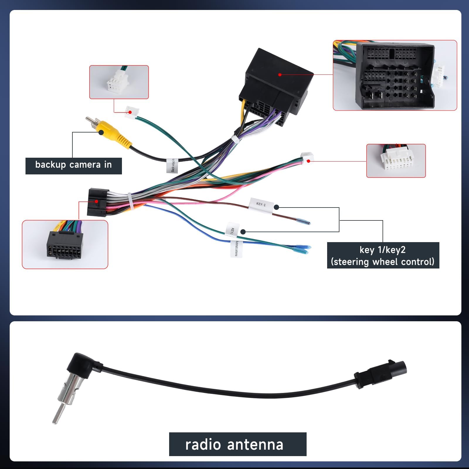 podofo-brand-car-radio-frame-fascia-52-broches-vw image 5